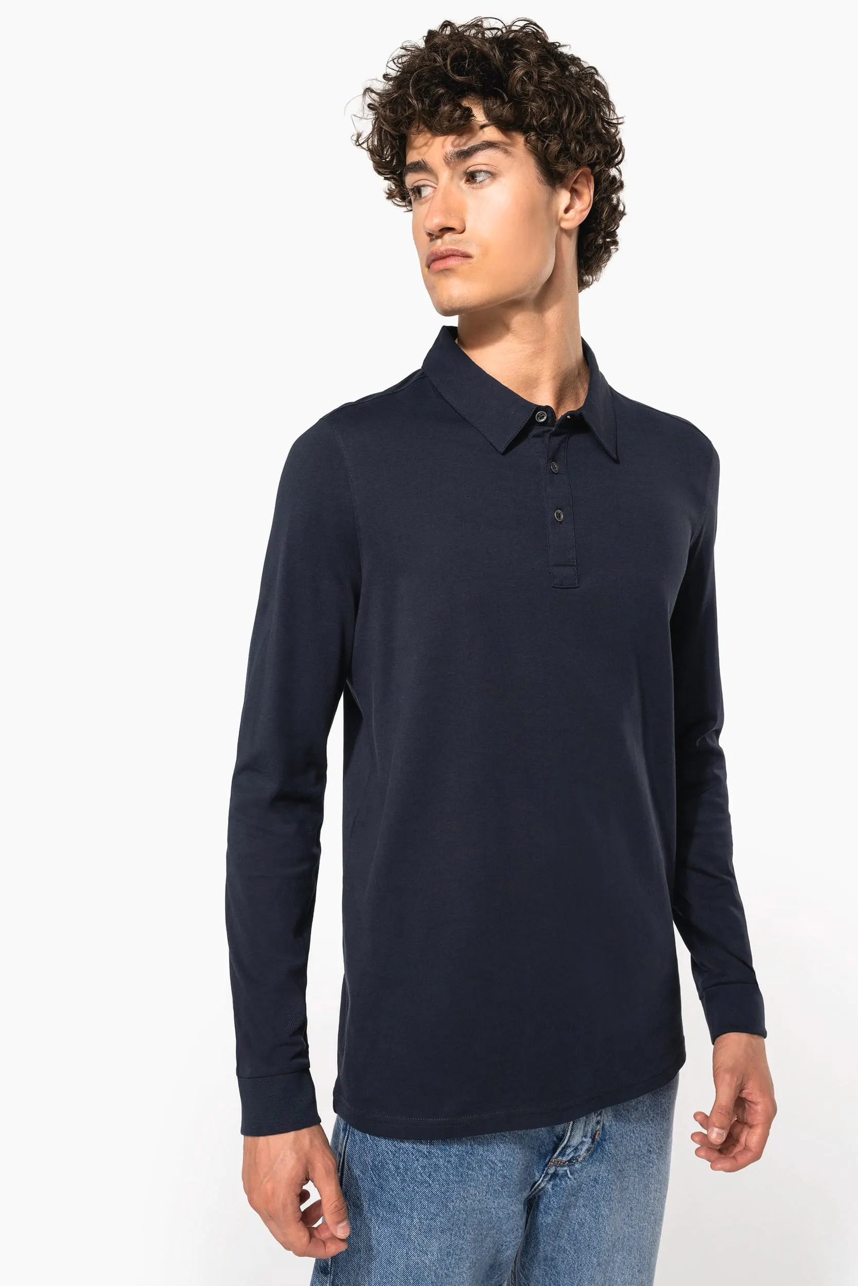 Polo jersey manga larga hombre