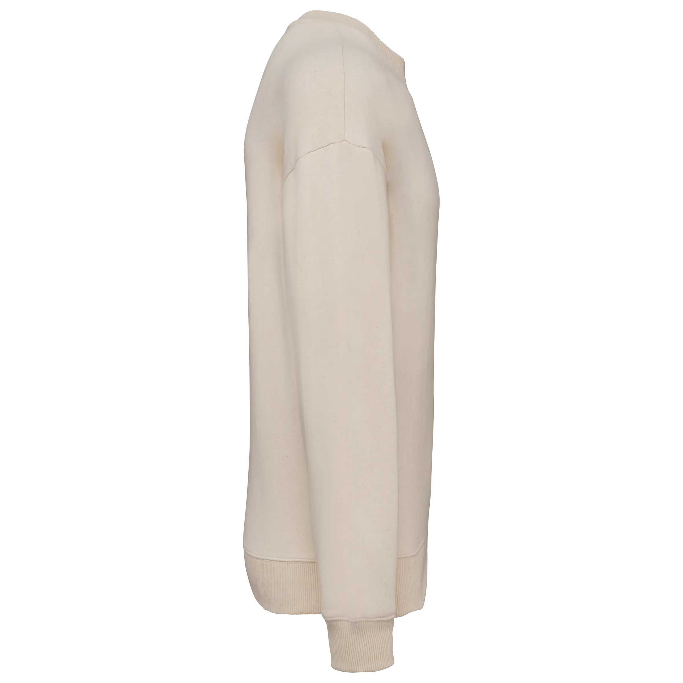 Sudadera ecorresponsable cuello redondo oversize unisex