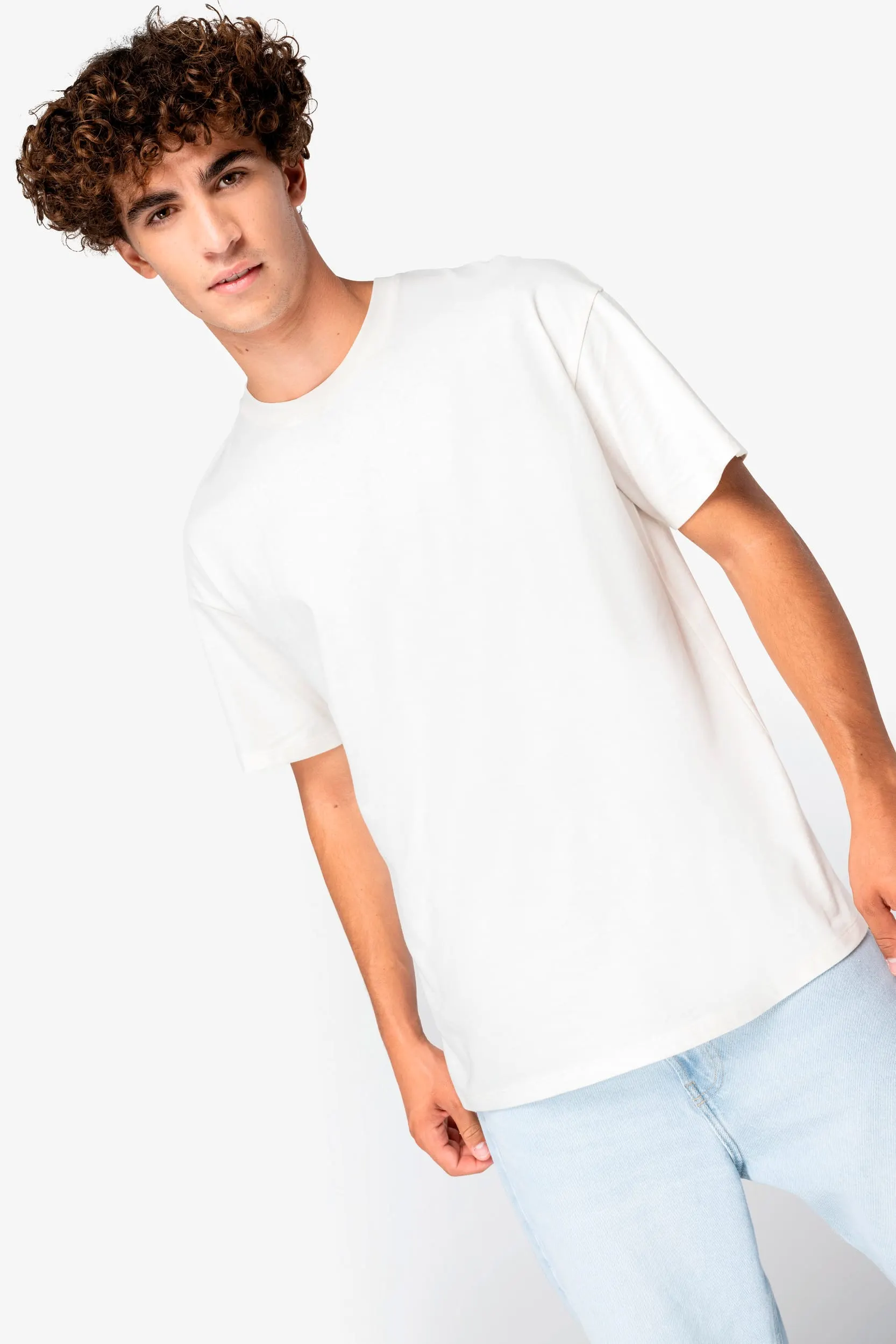 Camiseta ecorresponsable de hombros caídos unisex