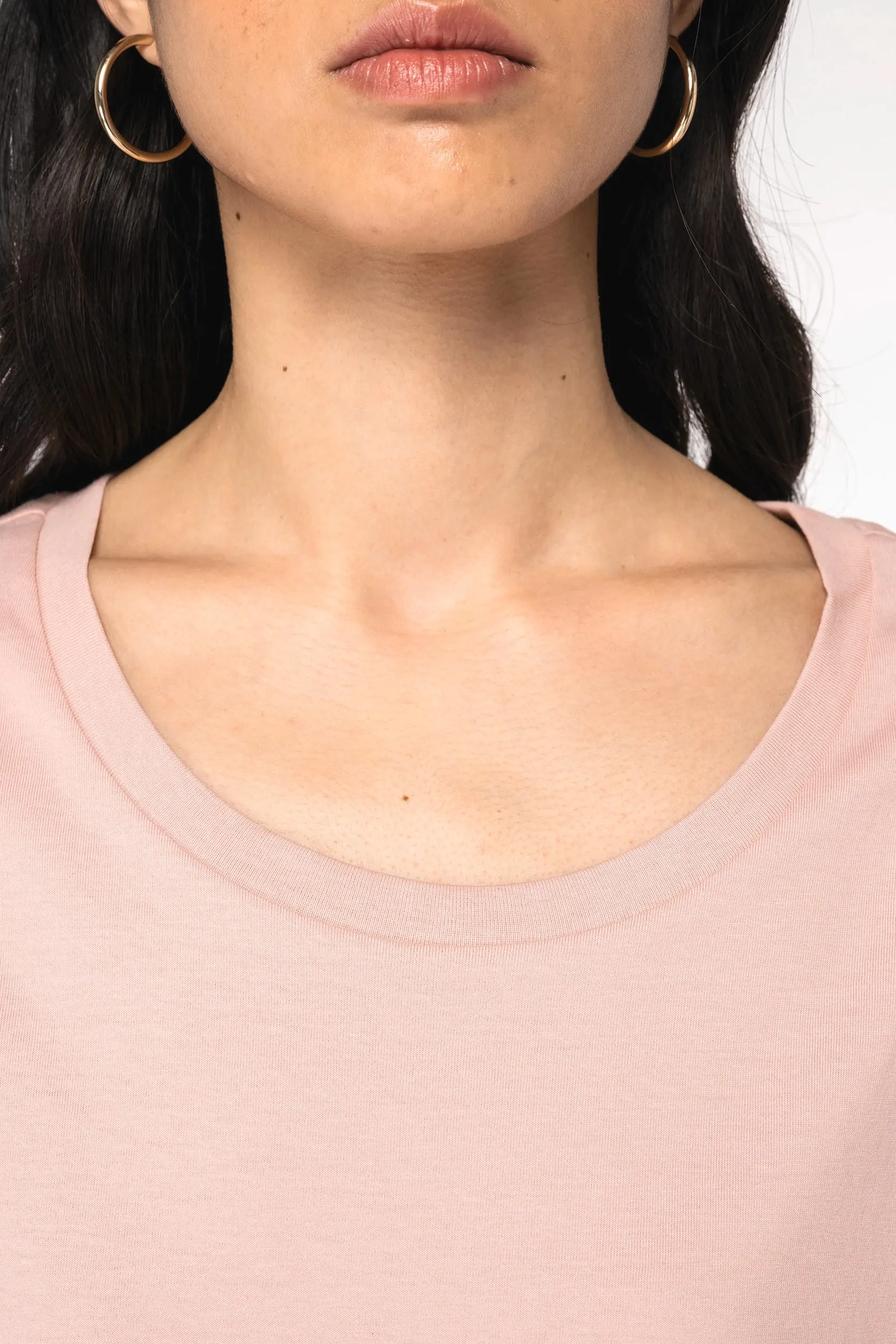 Camiseta ecorresponsable mangas vueltas mujer