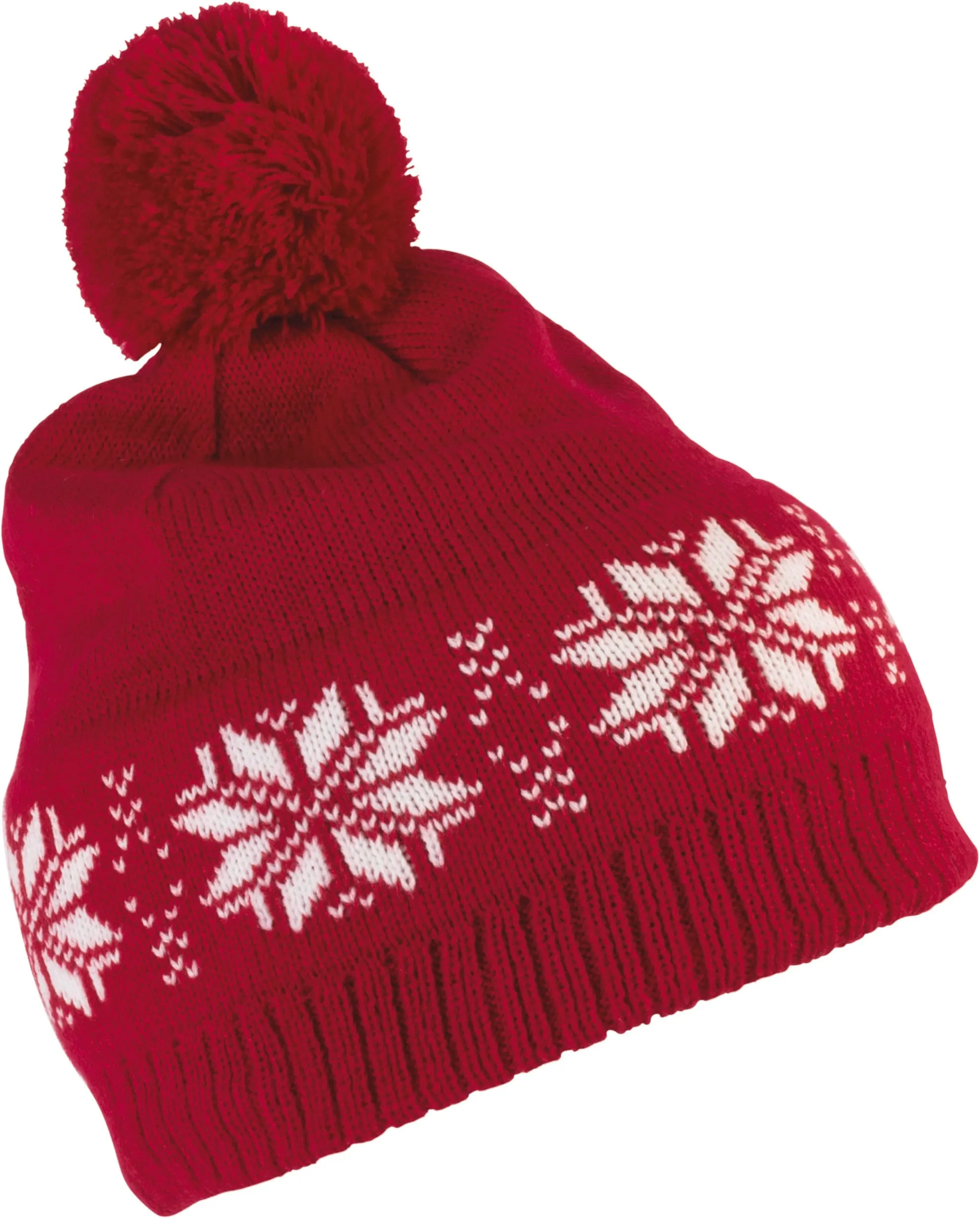 Gorro navideño de punto con motivo de estrellas