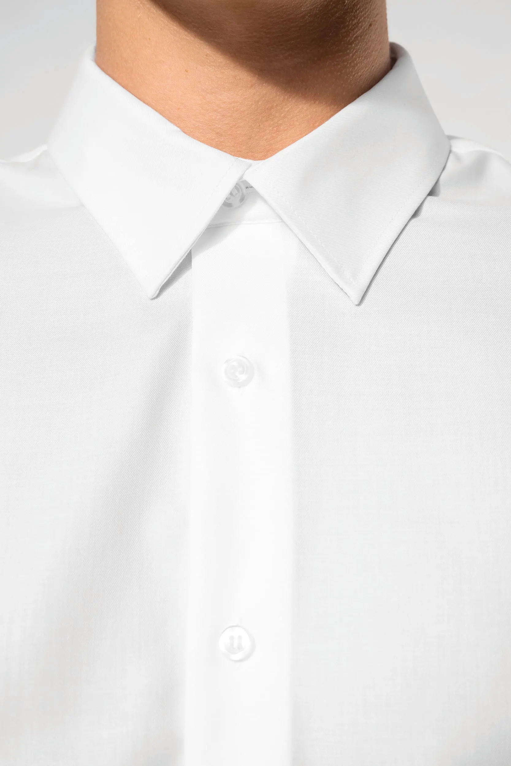 Camisa sin planchado de manga larga hombre