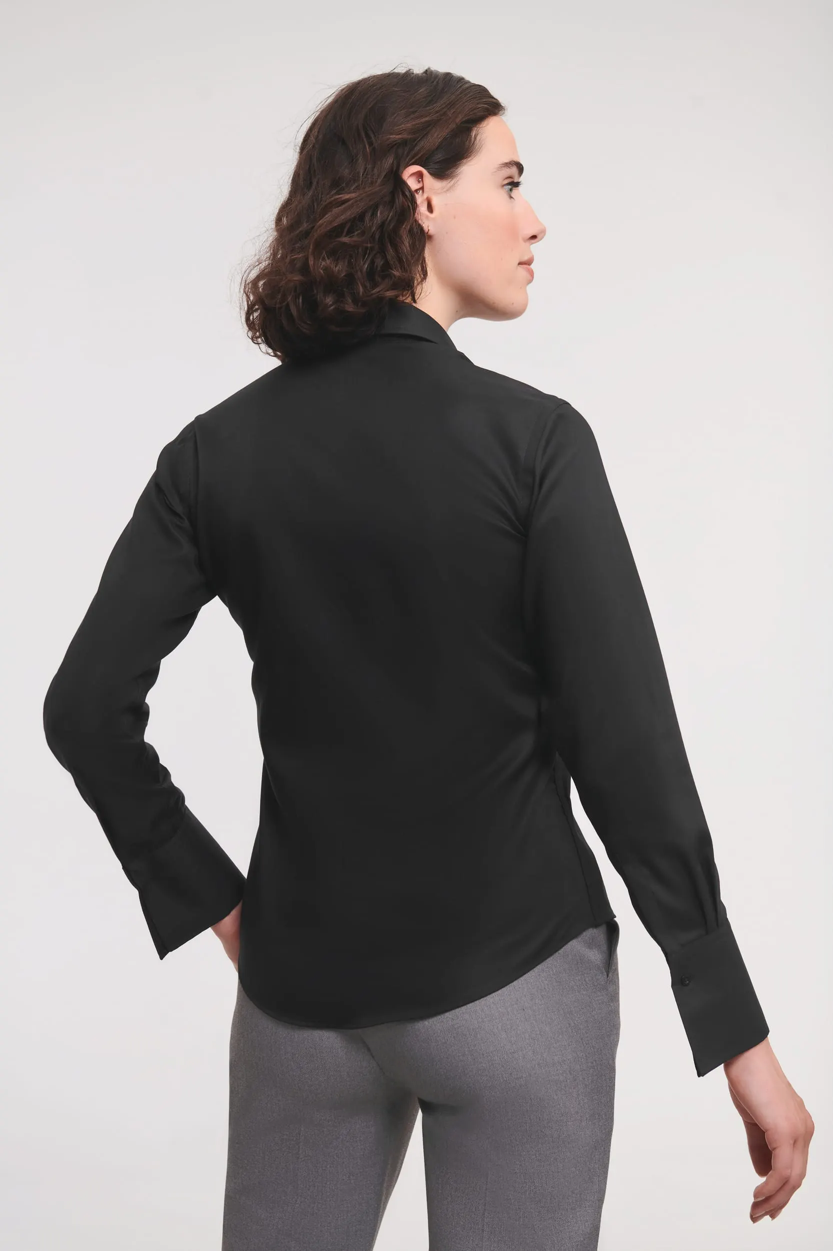 Camisa Non-Iron manga larga mujer