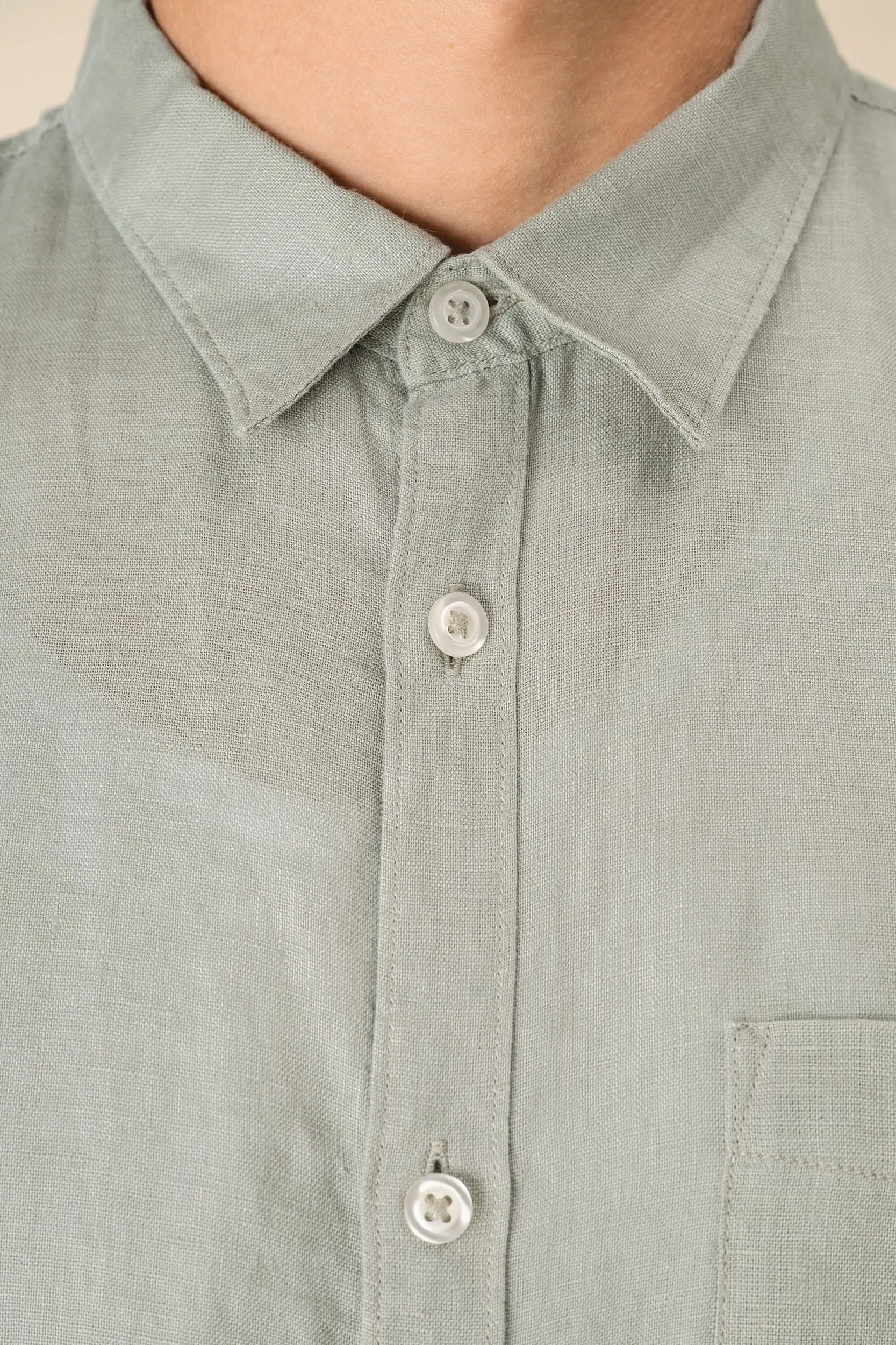 Camisa de lino hombre