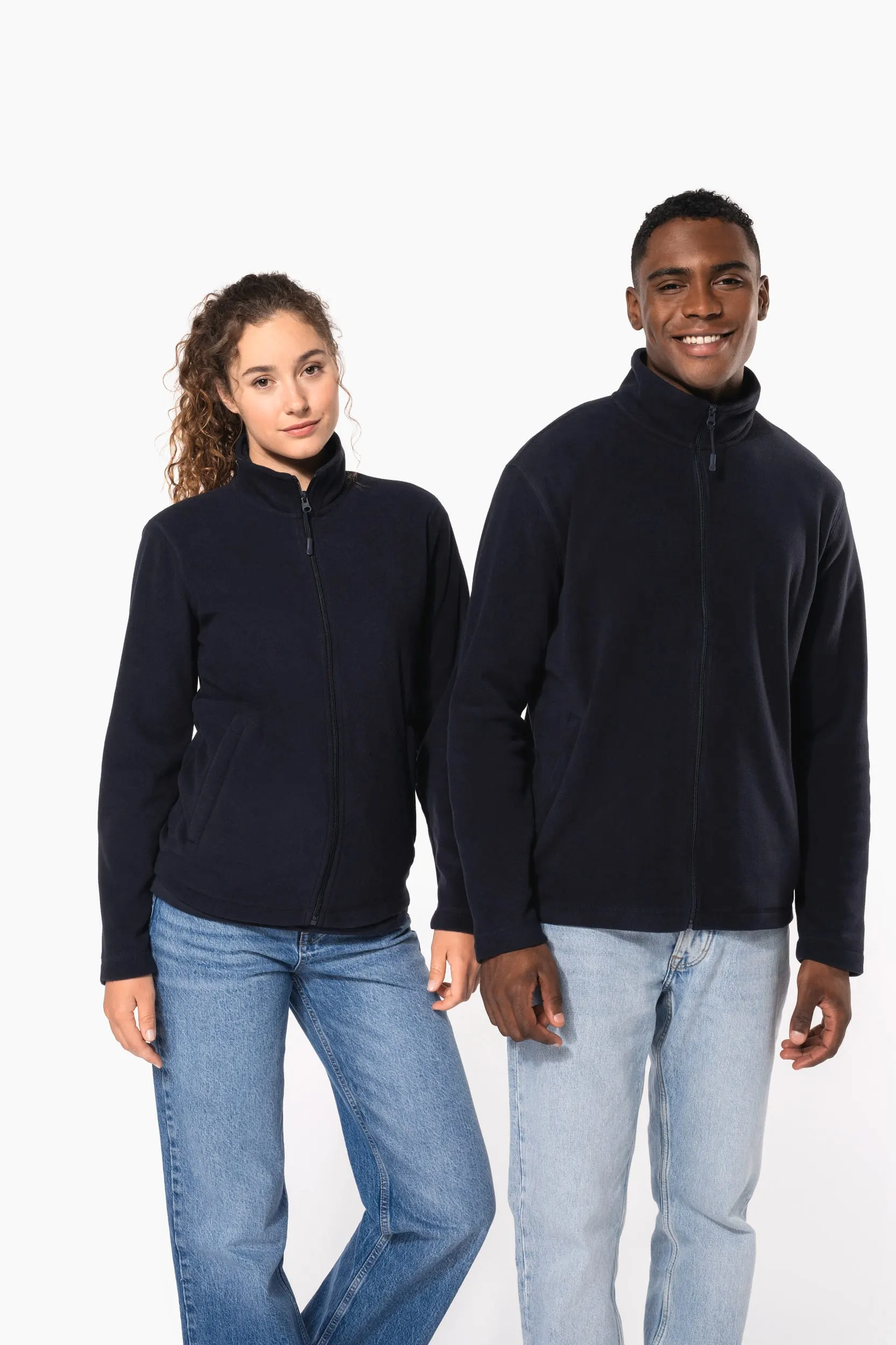 Chaqueta micropolar con cremallera unisex
