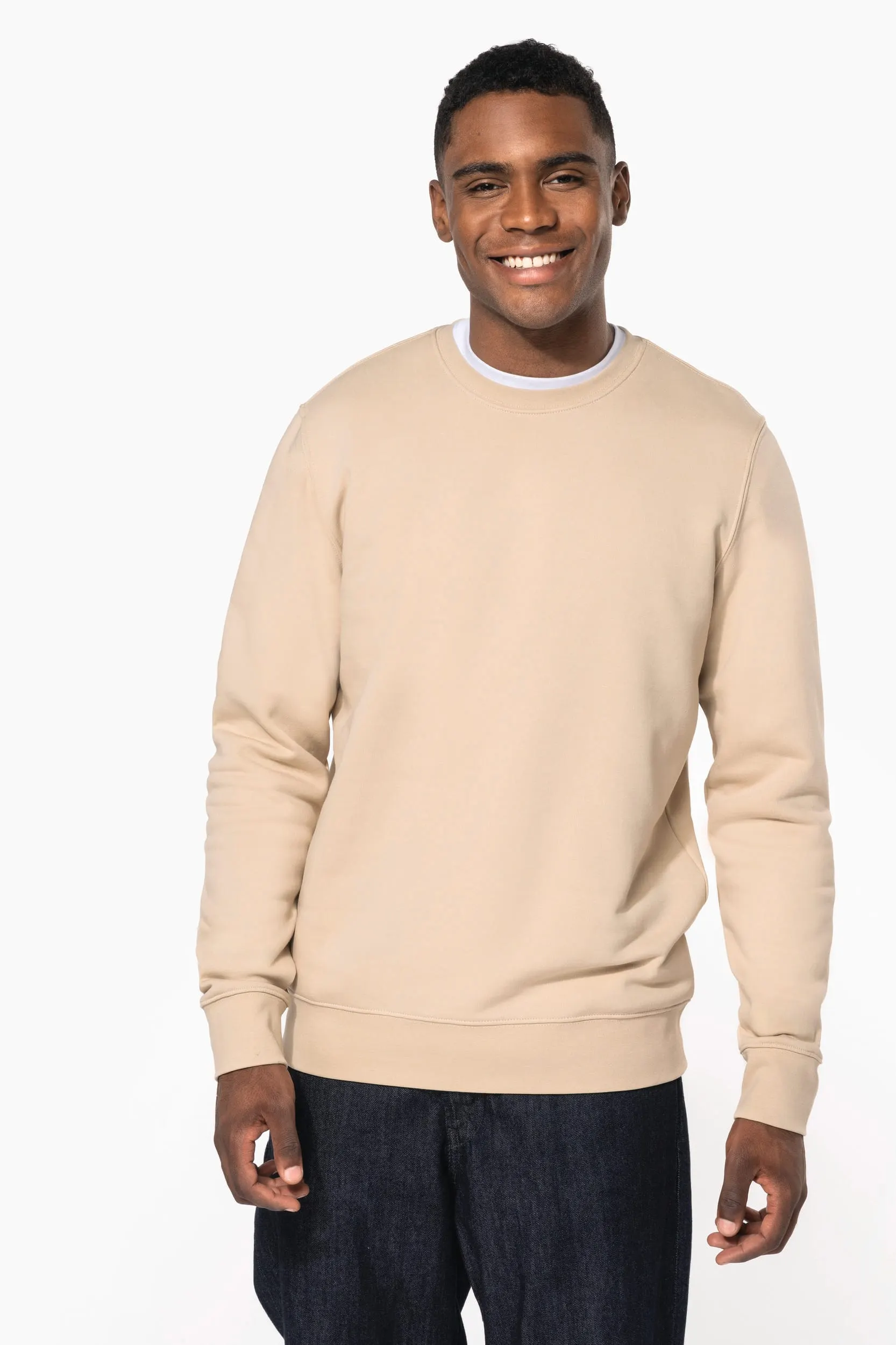 Sudadera ecorresponsable de cuello redondo unisex