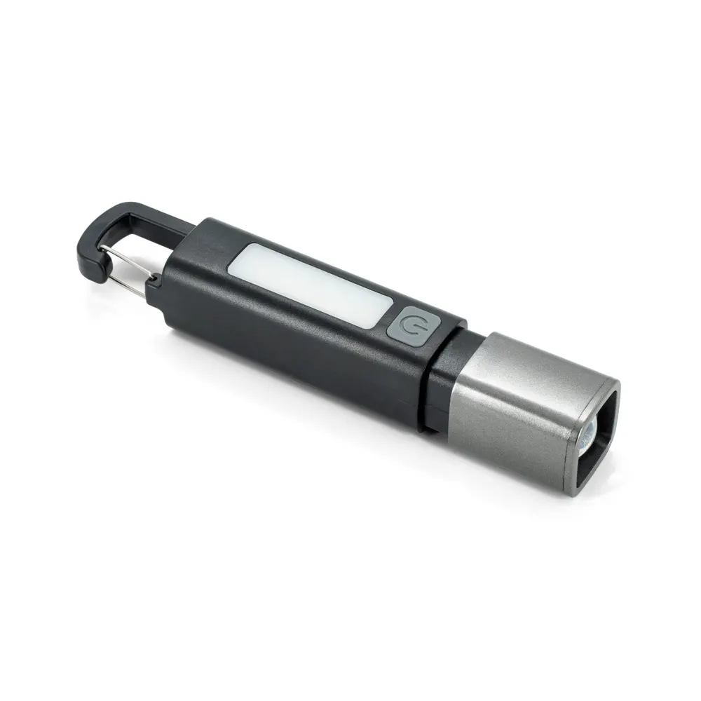 WIGGINS. Linterna de ABS, con una luz LED de 2 W (53 lúmenes) en la parte delantera y una luz COB (53 lúmenes) en la parte superior