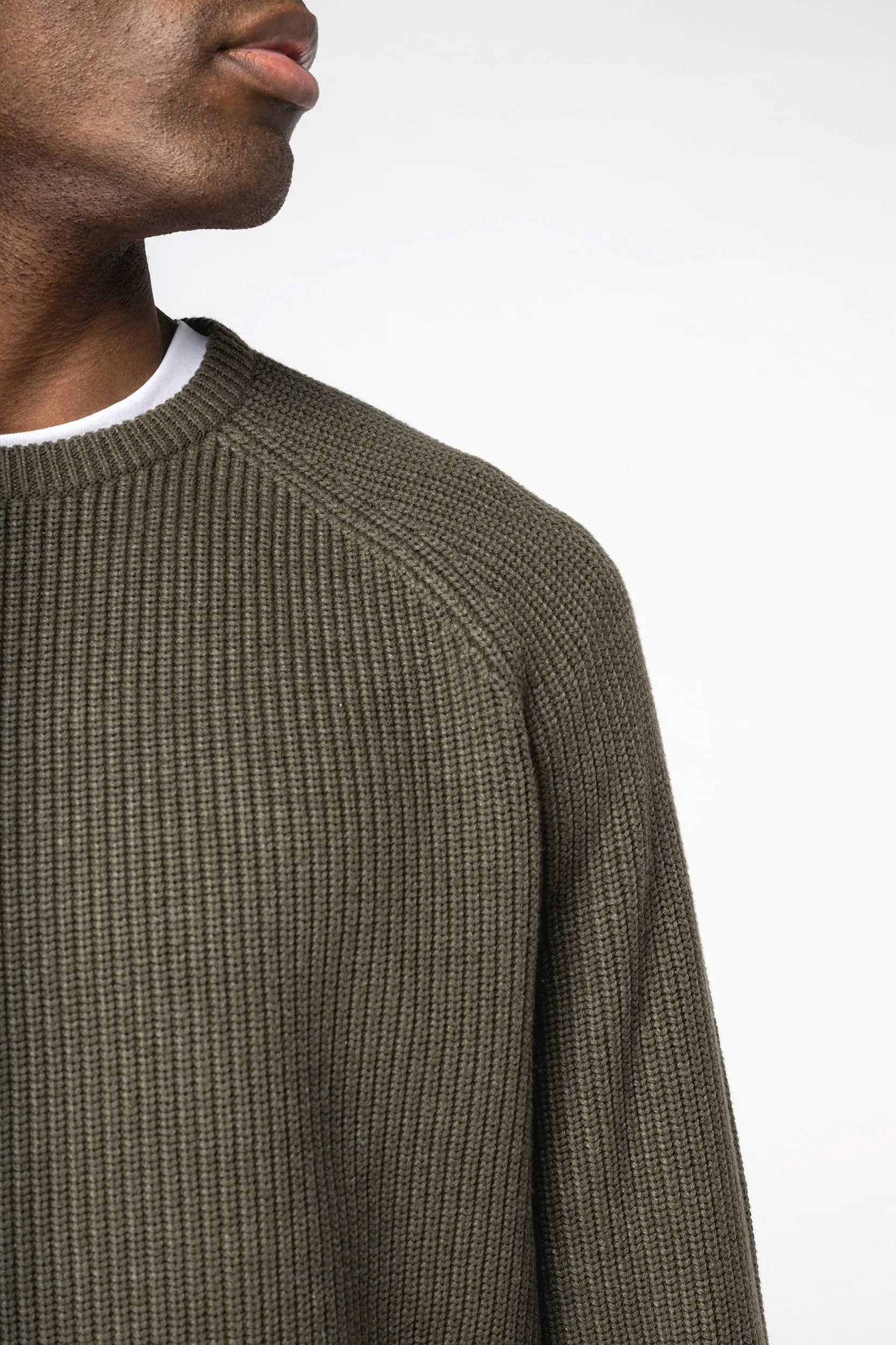 Jersey ecorresponsable de punto grueso hombre