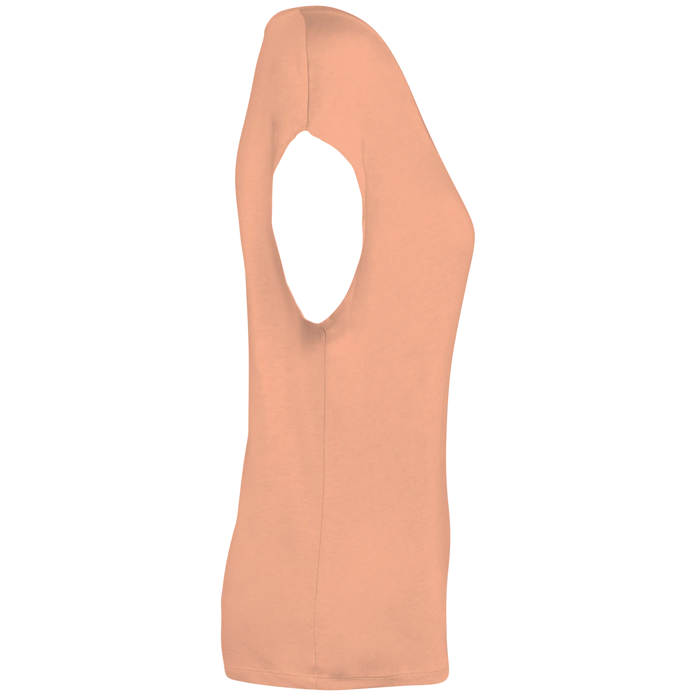 Camiseta ecorresponsable holgada con cuello de pico mujer