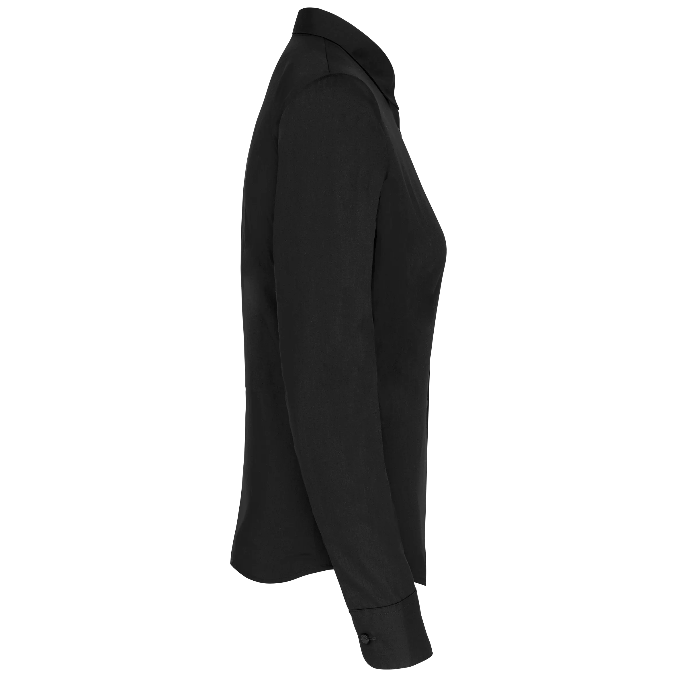 Camisa popelina de polialgodón manga larga mujer