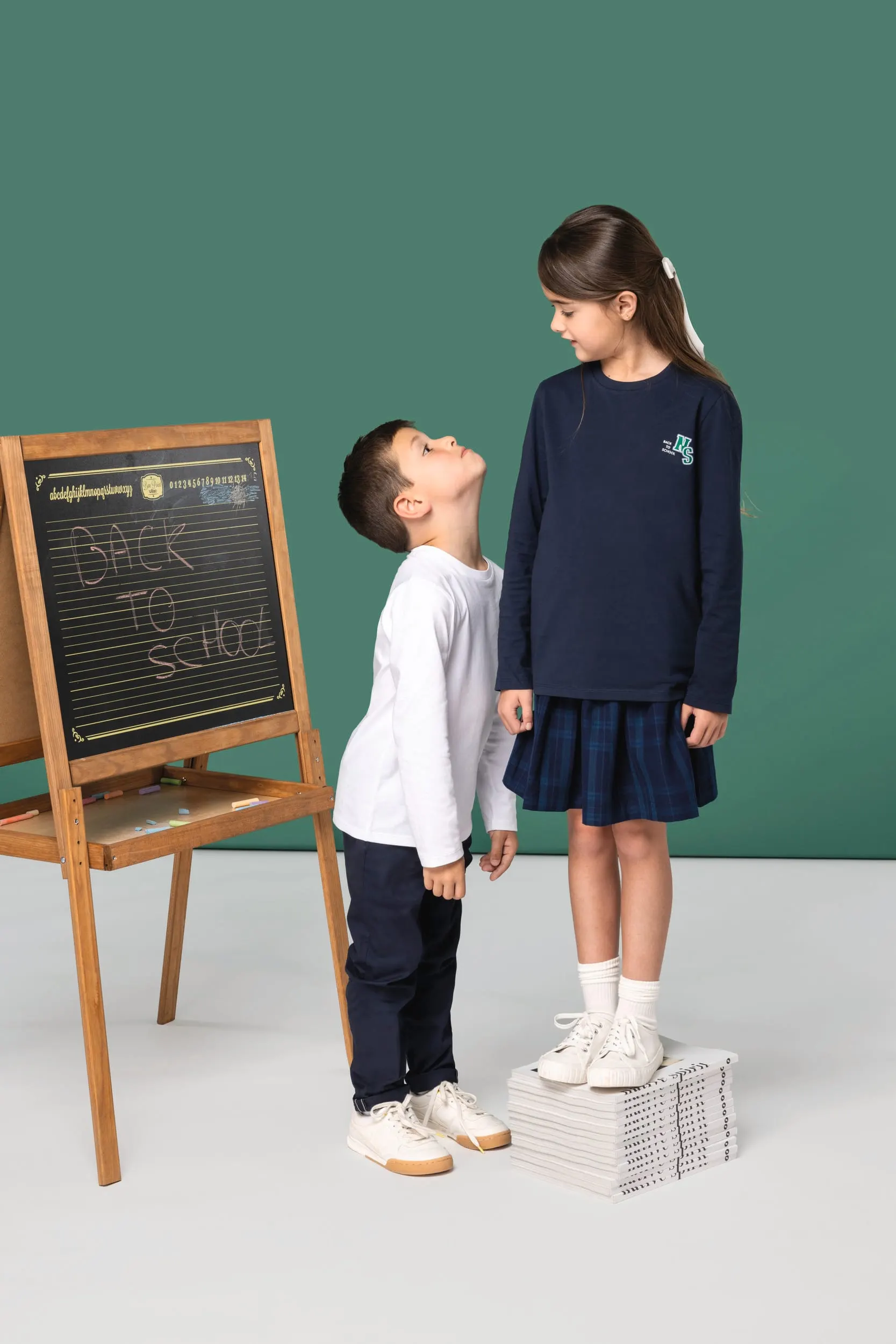 Camiseta ecorresposable de manga larga infantil