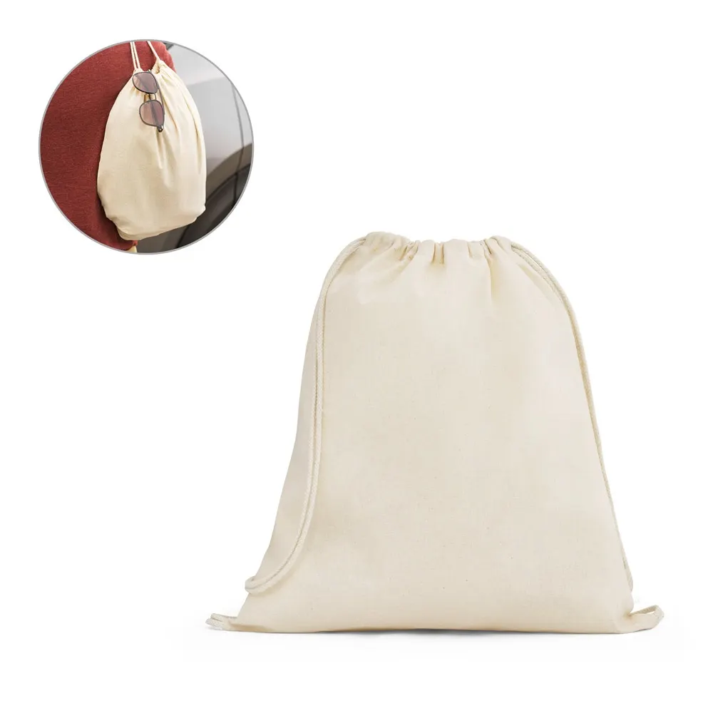 DAHAB. Bolsa tipo mochila 100% algodón (140 g/m²)
