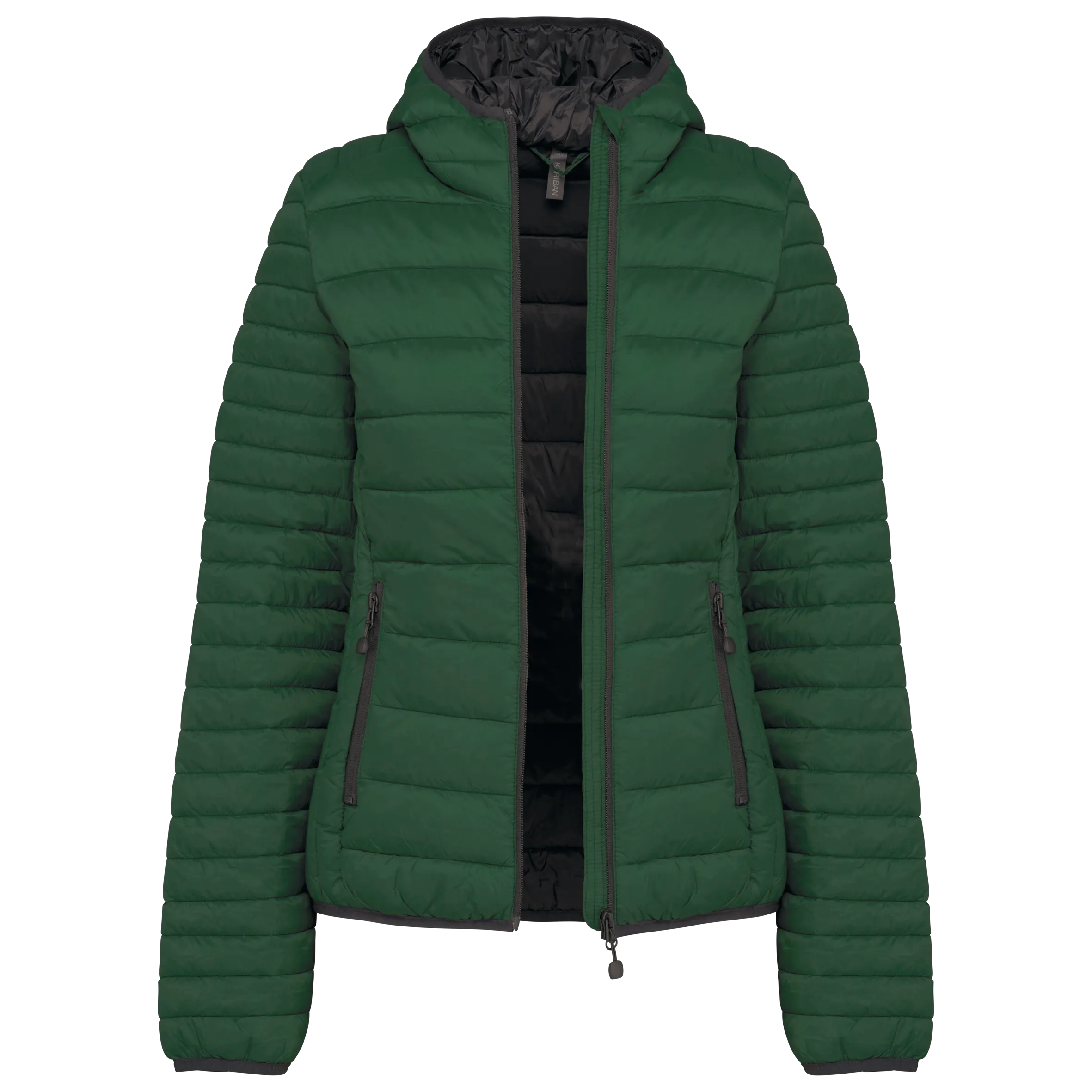 Chaqueta acolchada y ligera con capucha mujer