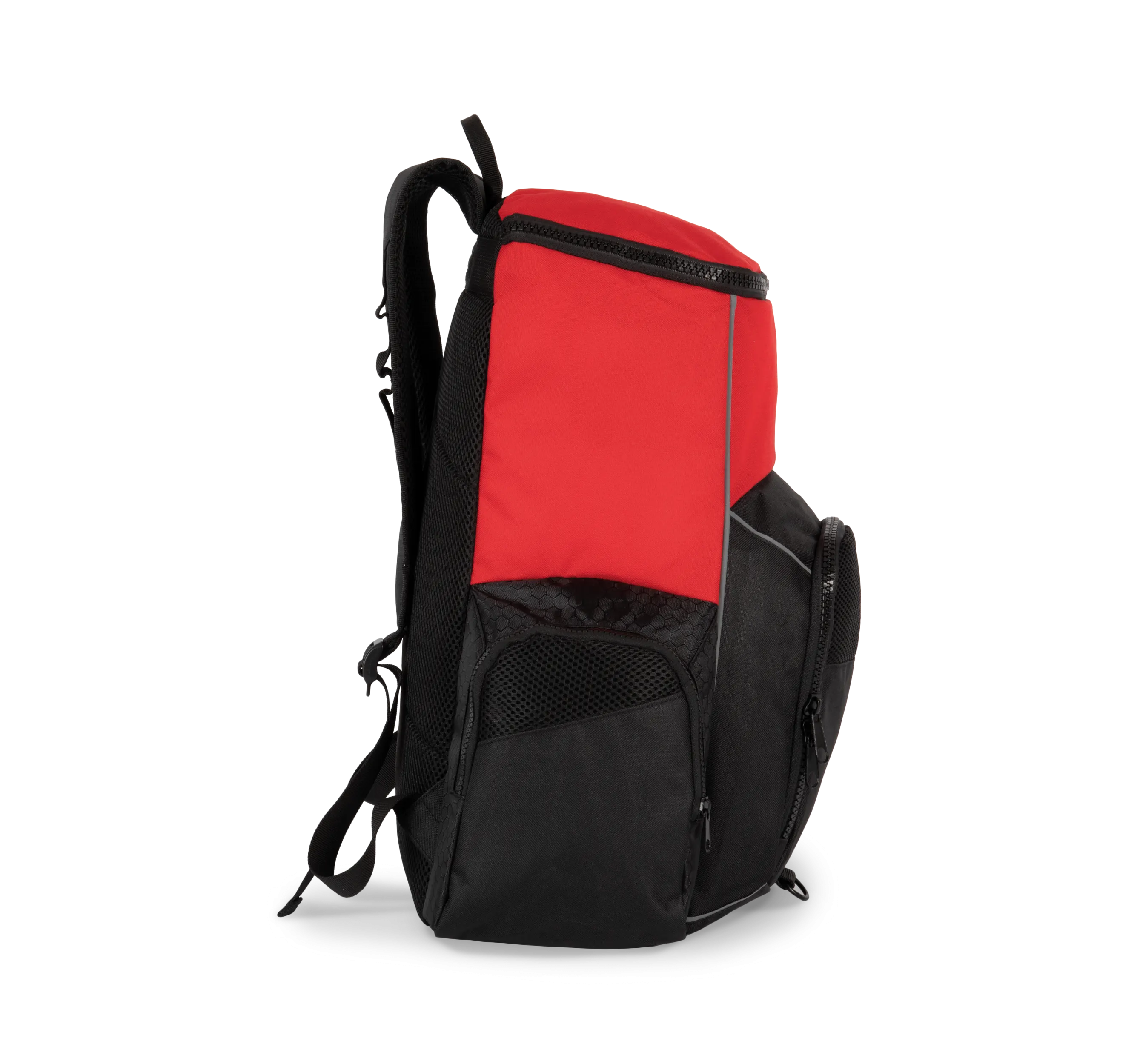 Mochila de deporte con portaobjetos confeccionada en material reciclado