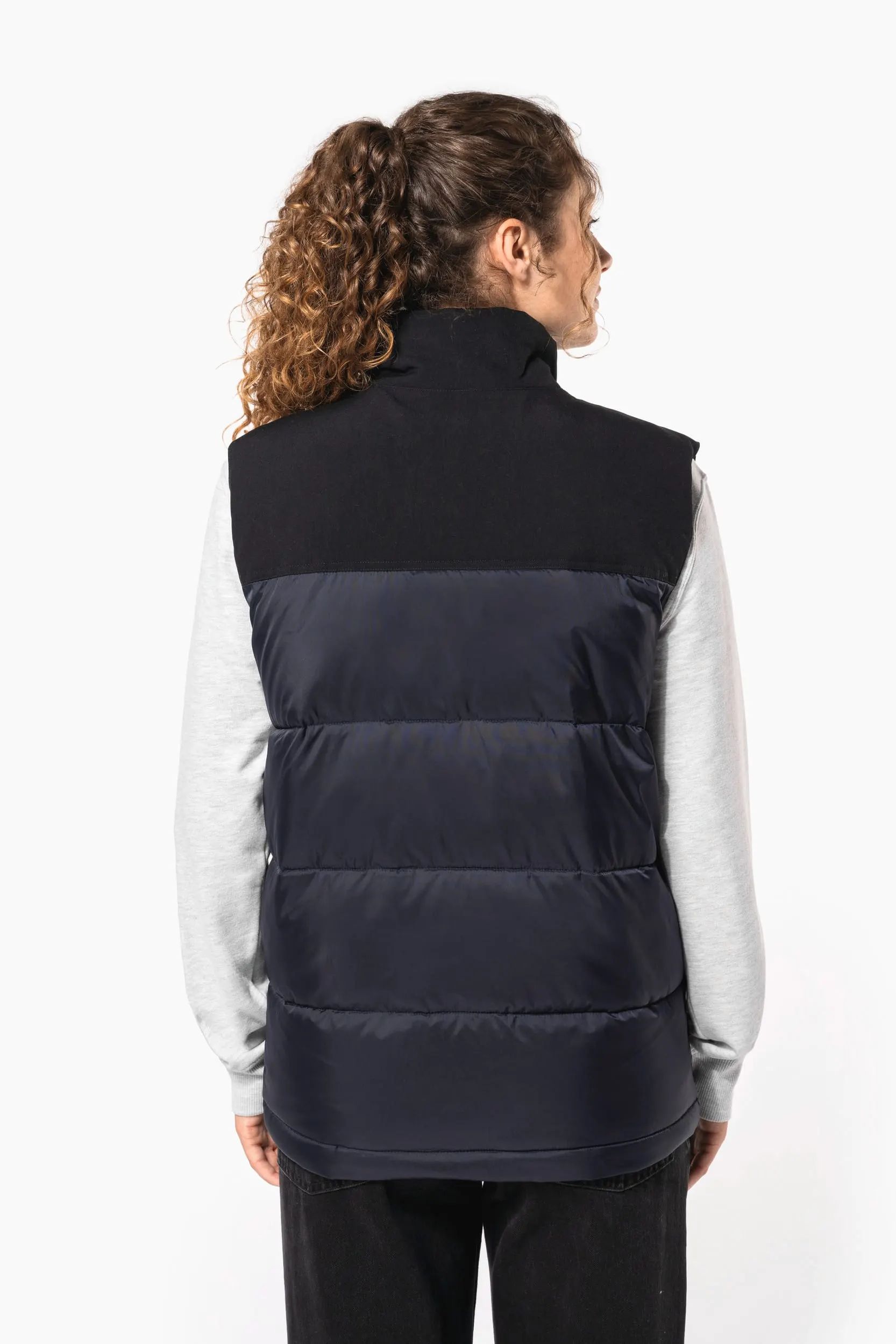 Chaleco acolchado bicolor unisex