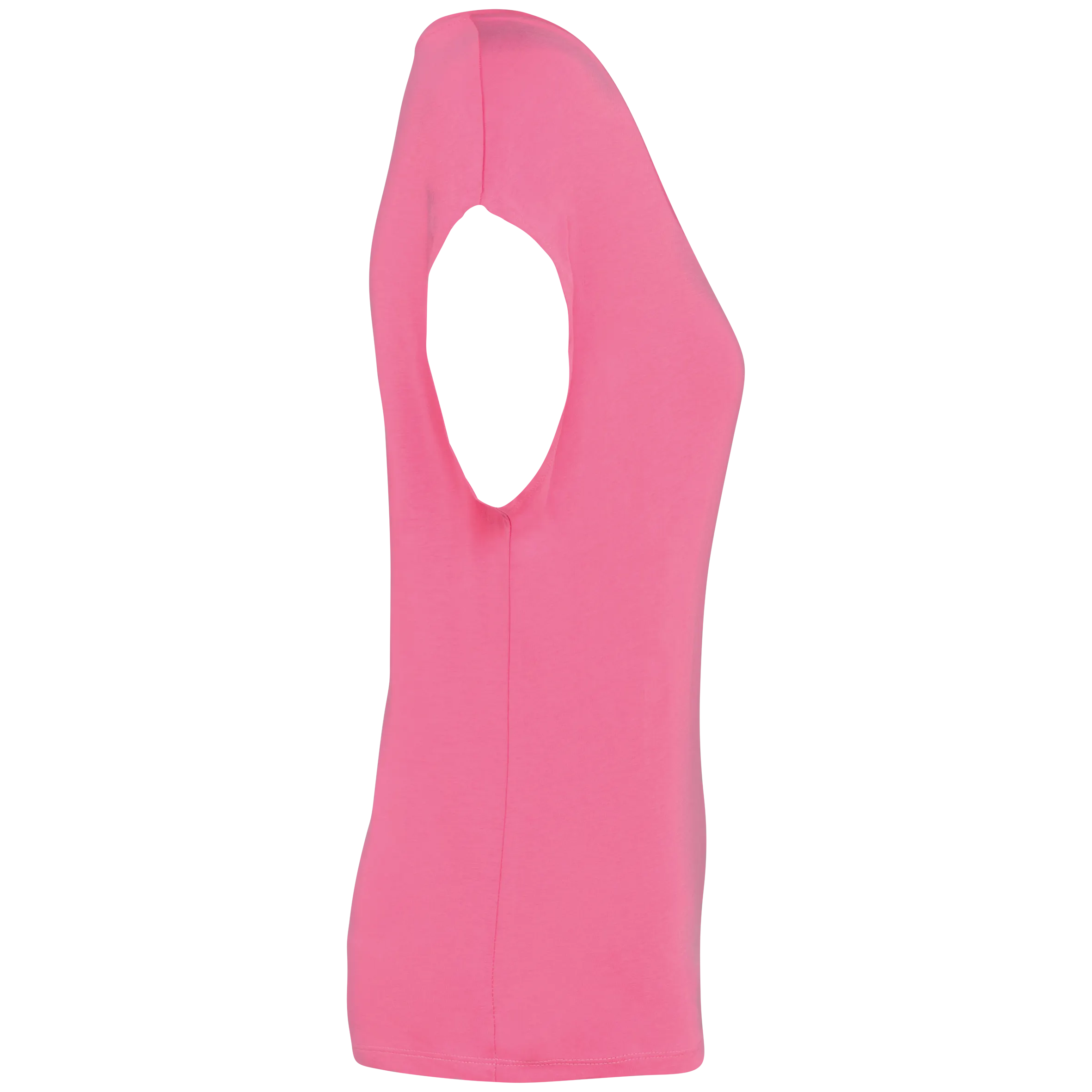 Camiseta ecorresponsable holgada con cuello de pico mujer