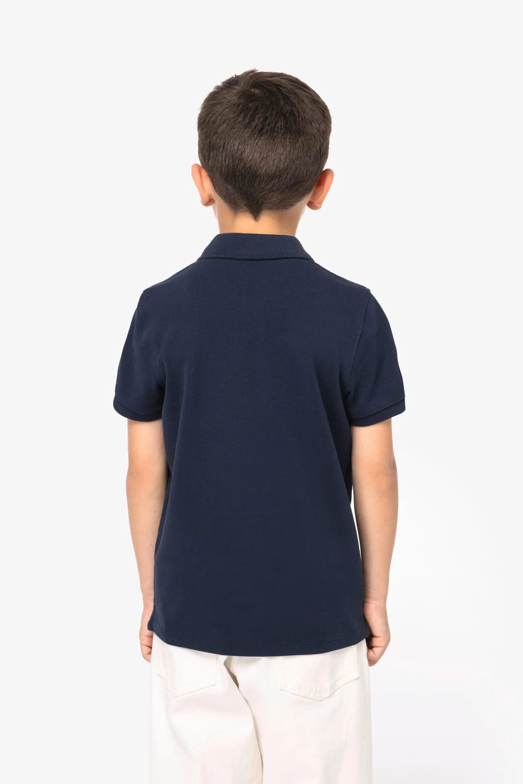 Polo ecorresponsable de punto piqué infantil