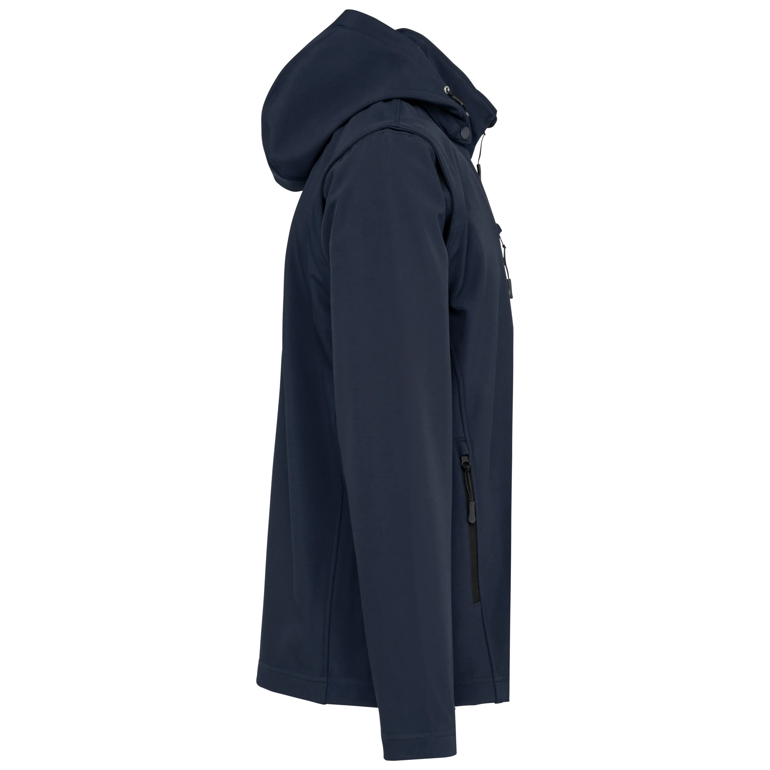Chaquetas softshell 3 capas con capucha y mangas extraíbles unisex