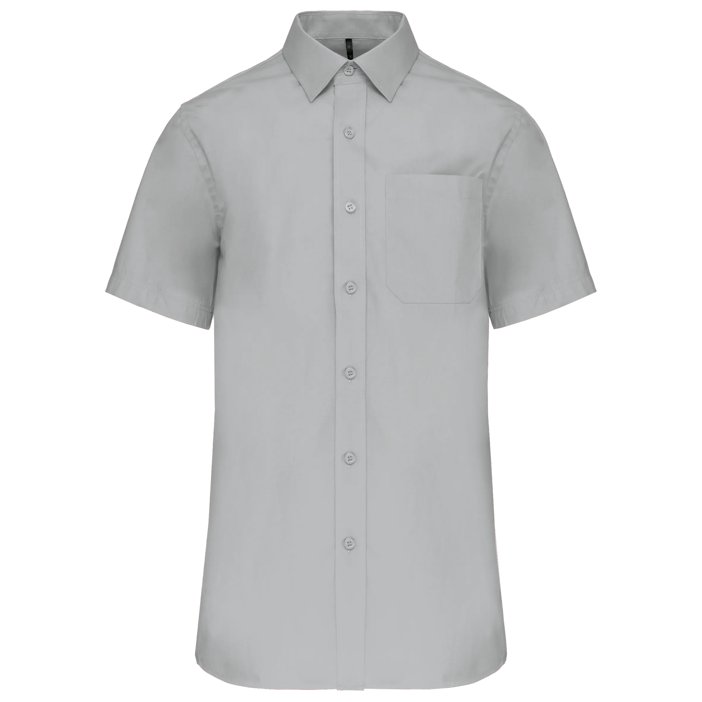Camisa popelina manga corta hombre