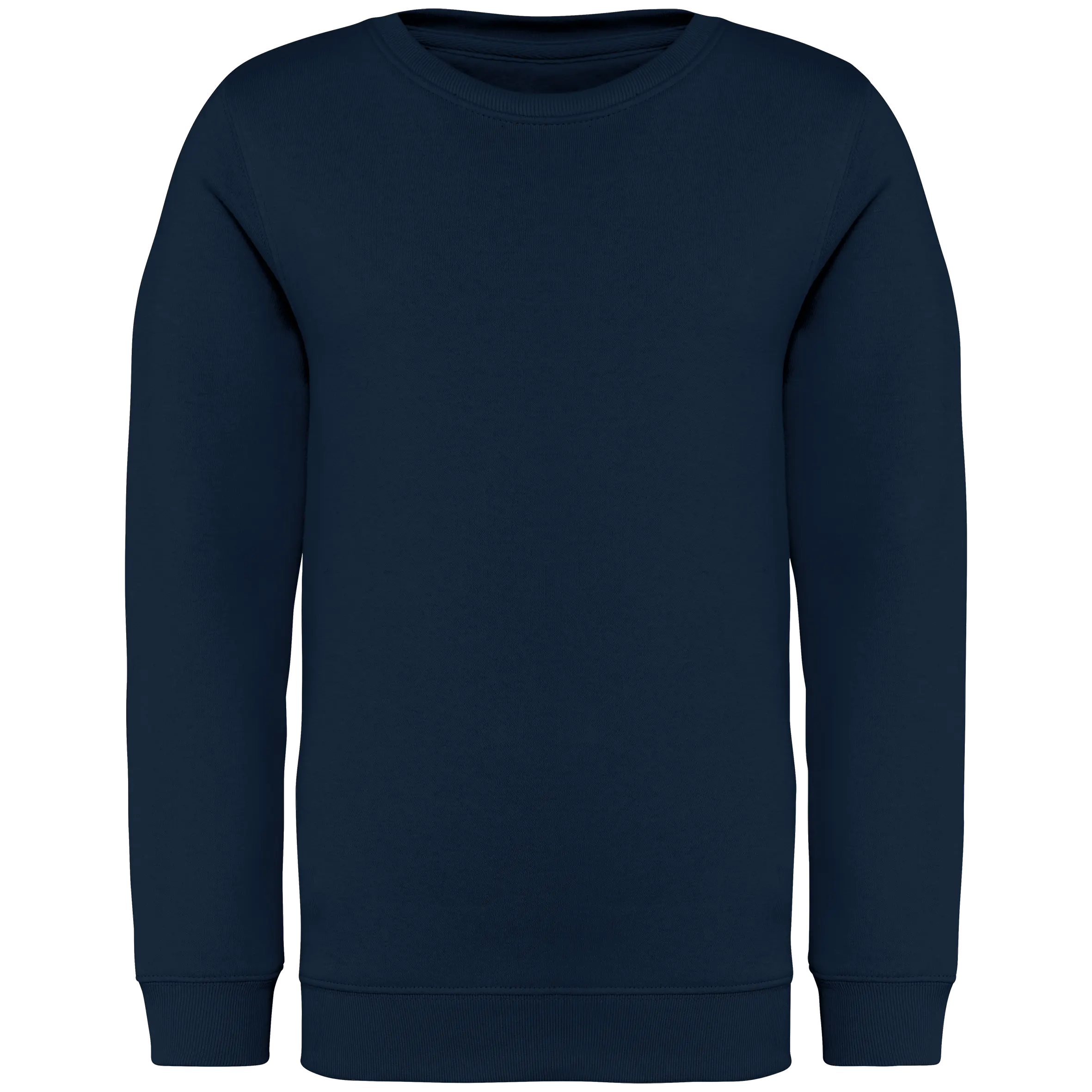 Sudadera ecorresponsable cuello redondo infantil