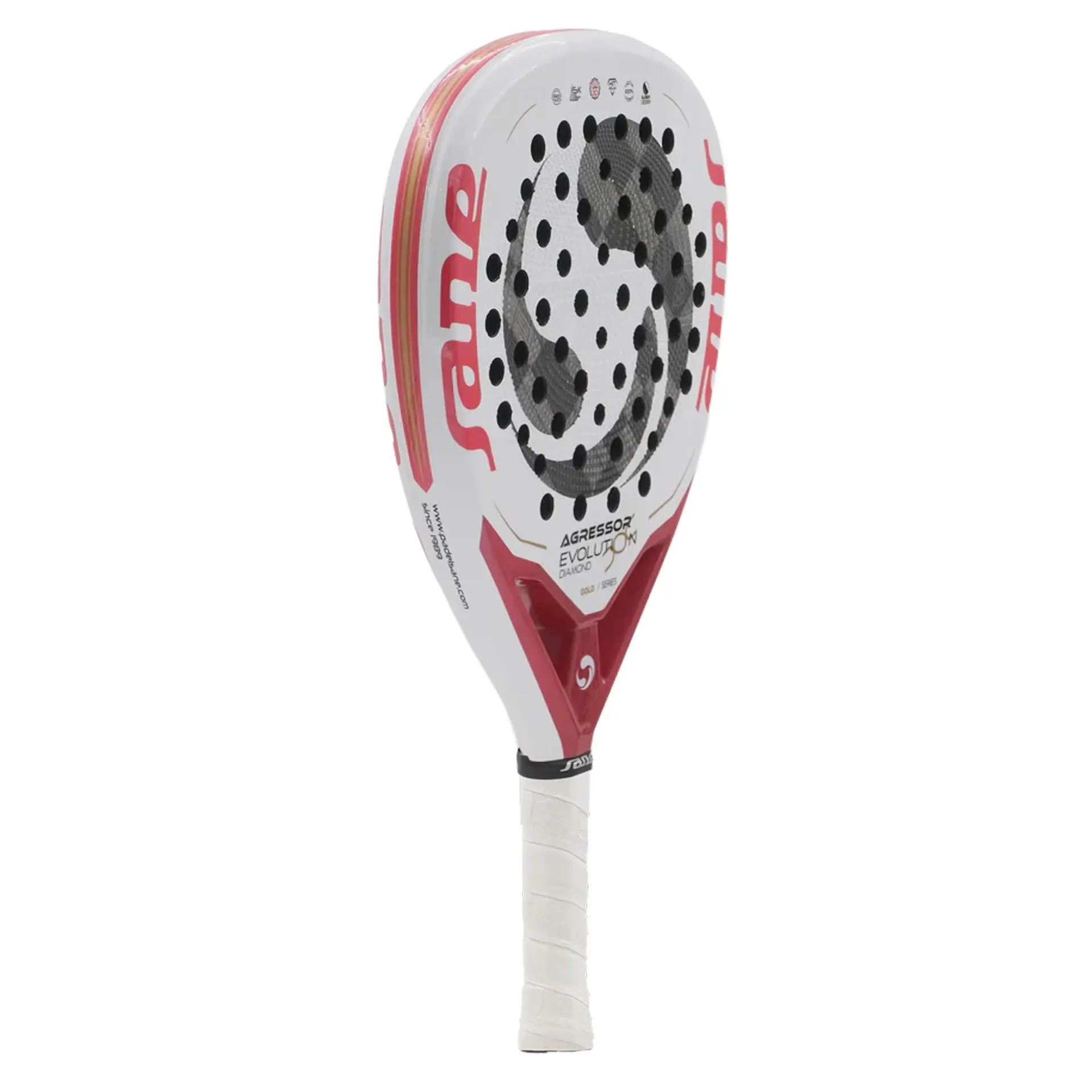 PALA DE PÁDEL SANE AGRESSOR EVOLUTION DIAMOND GOLD