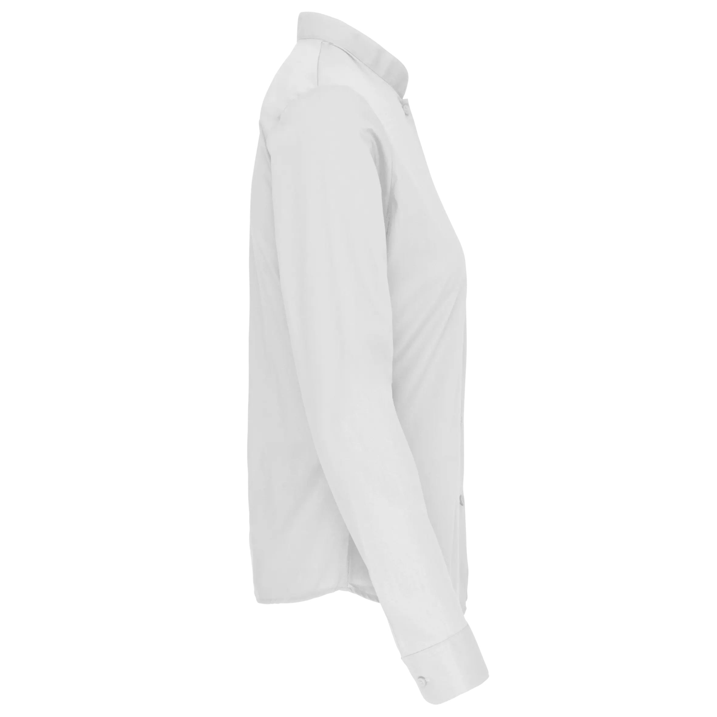 Camisa cuello mao manga larga mujer