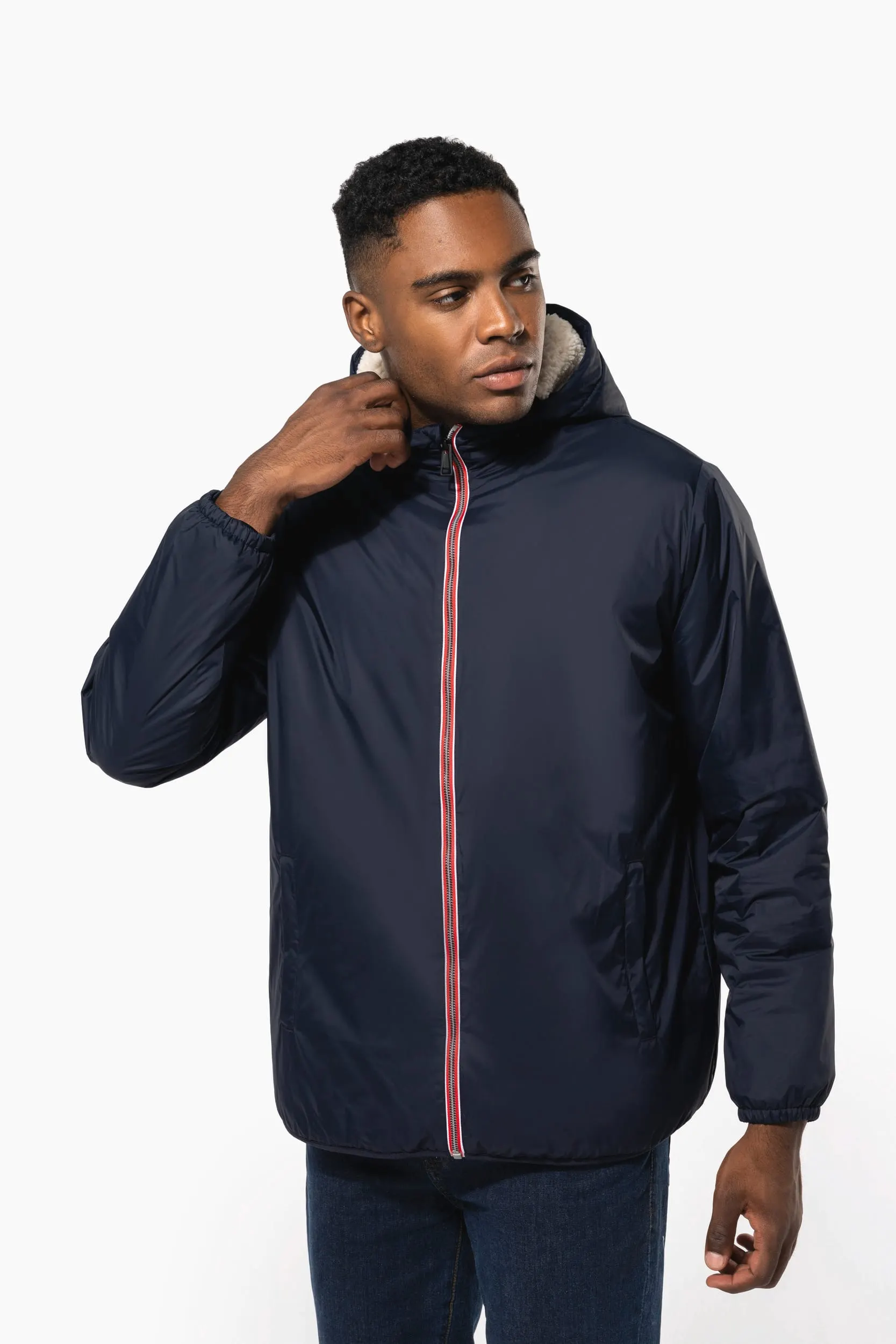 Chaqueta con forro de sherpa unisex