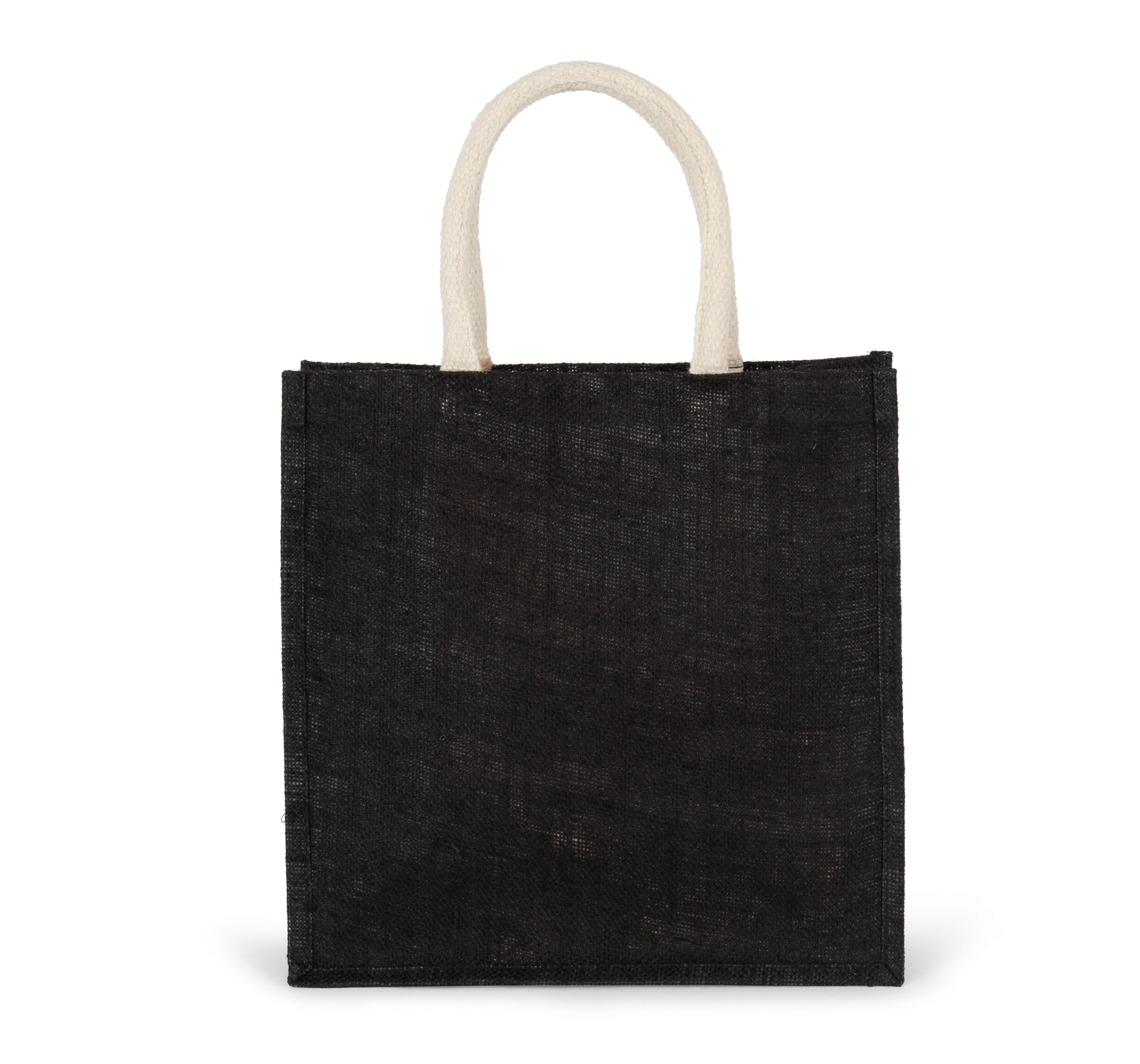 Bolsa estilo tote de tela de yute, modelo grande
