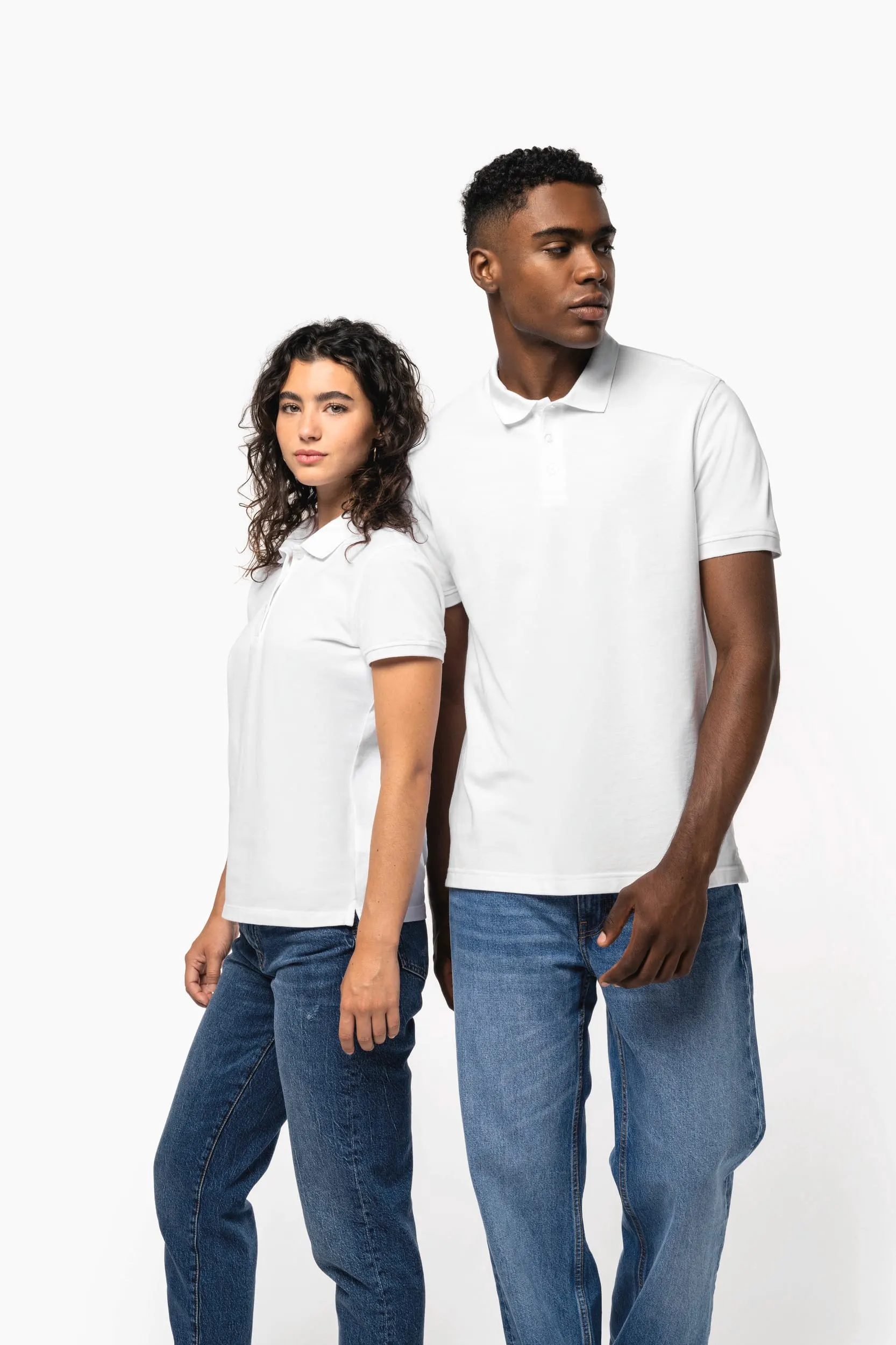 Polo de punto piqué manga corta hombre