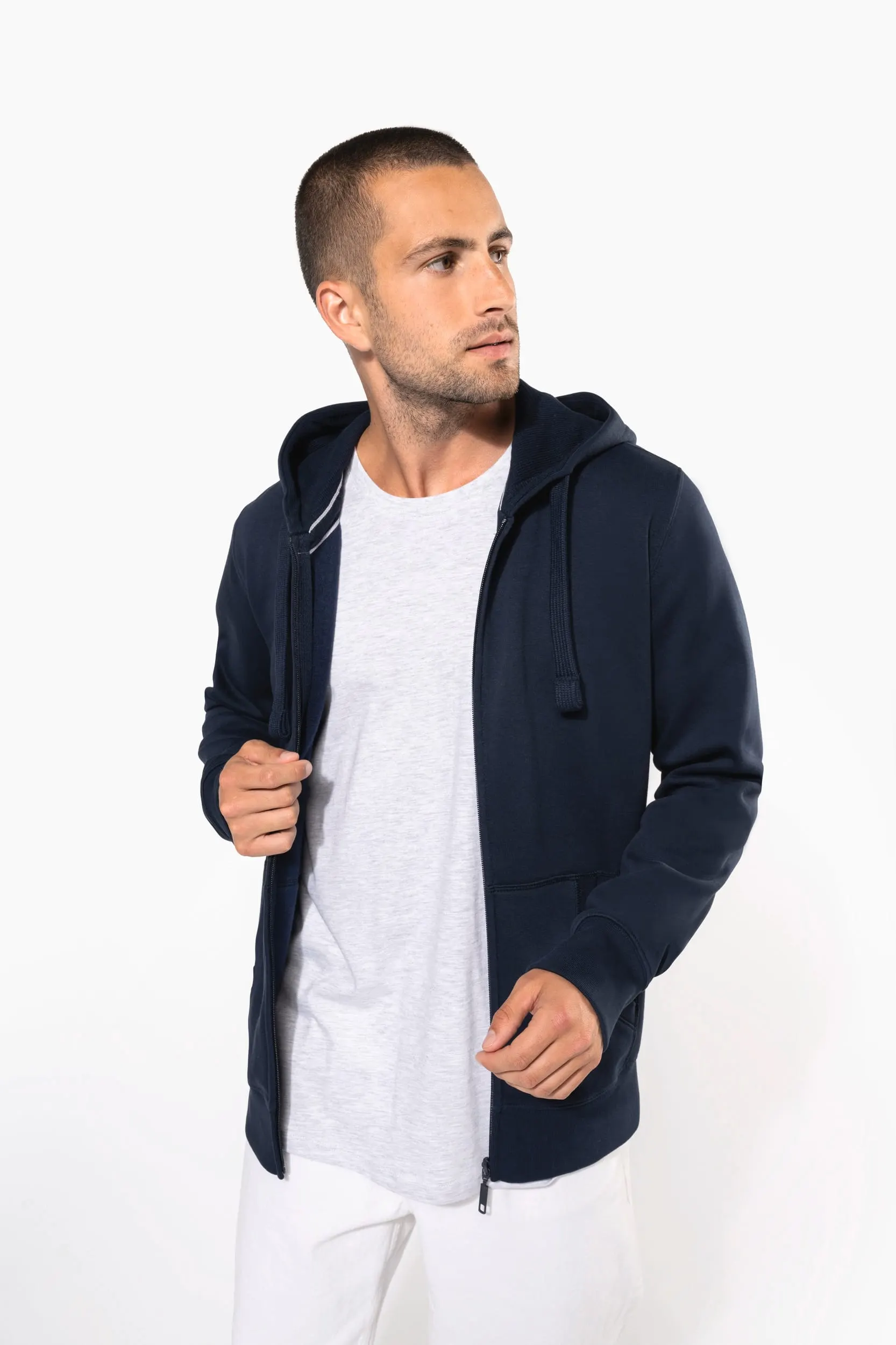 Sudadera con capucha y cremallera
