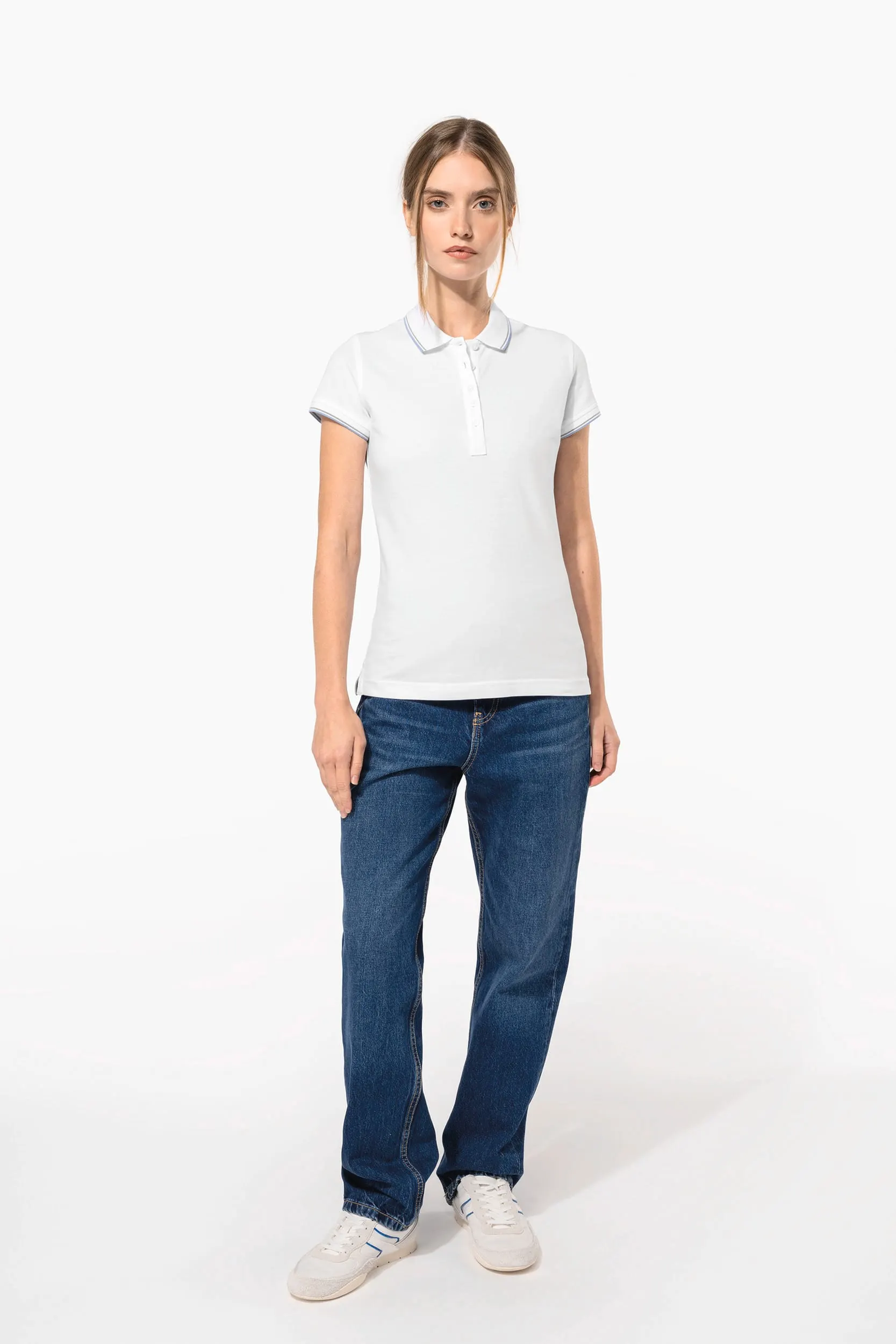 Polo de manga corta mujer