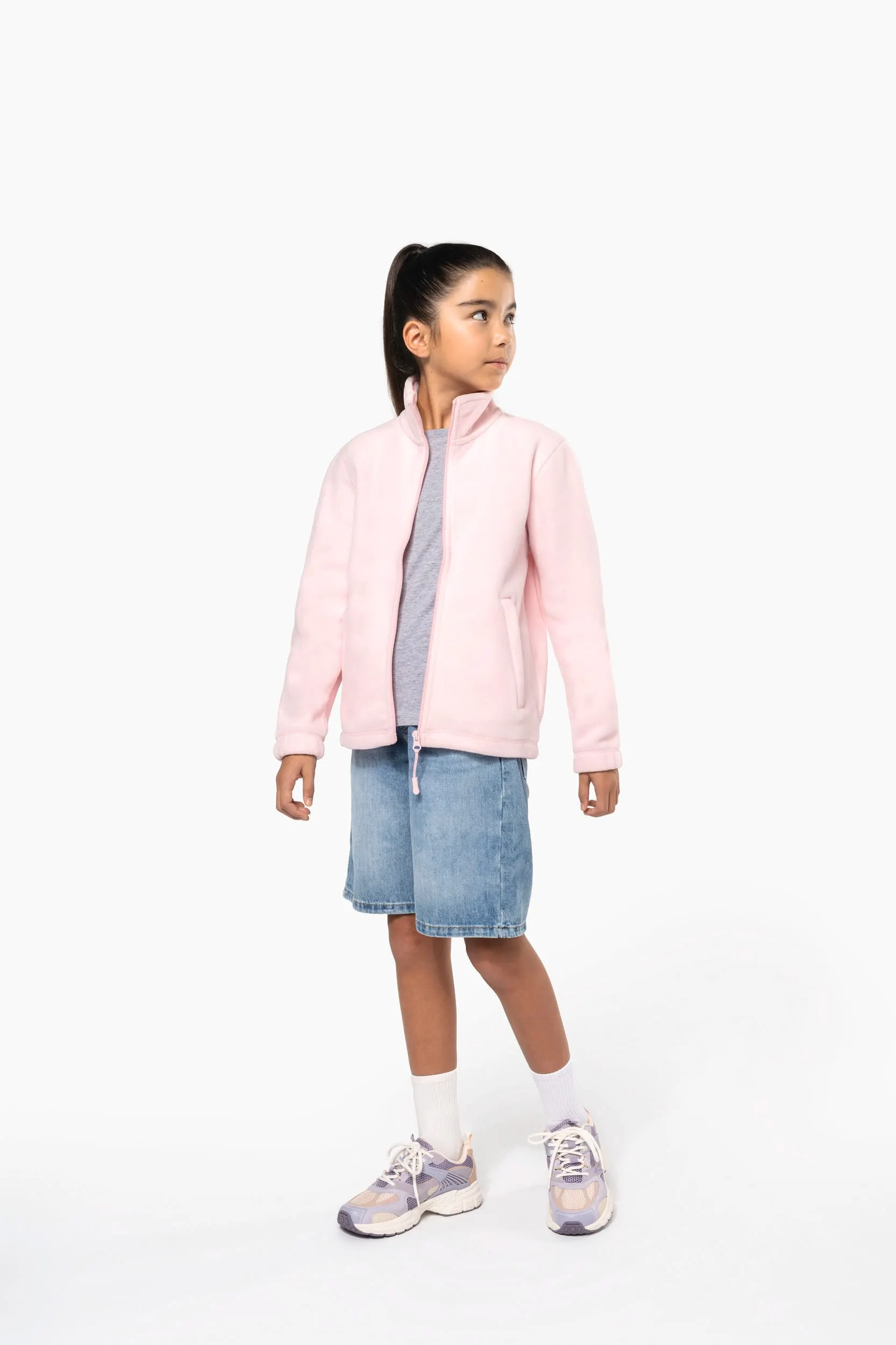 Chaqueta micropolar con cremallera infantil