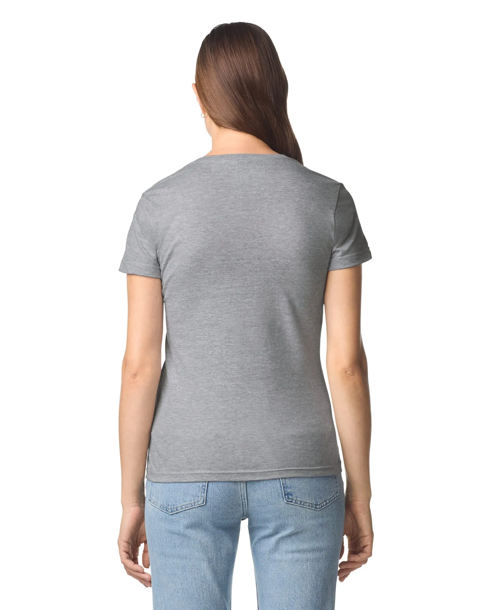 Camiseta SoftStyle cuello de pico mujer