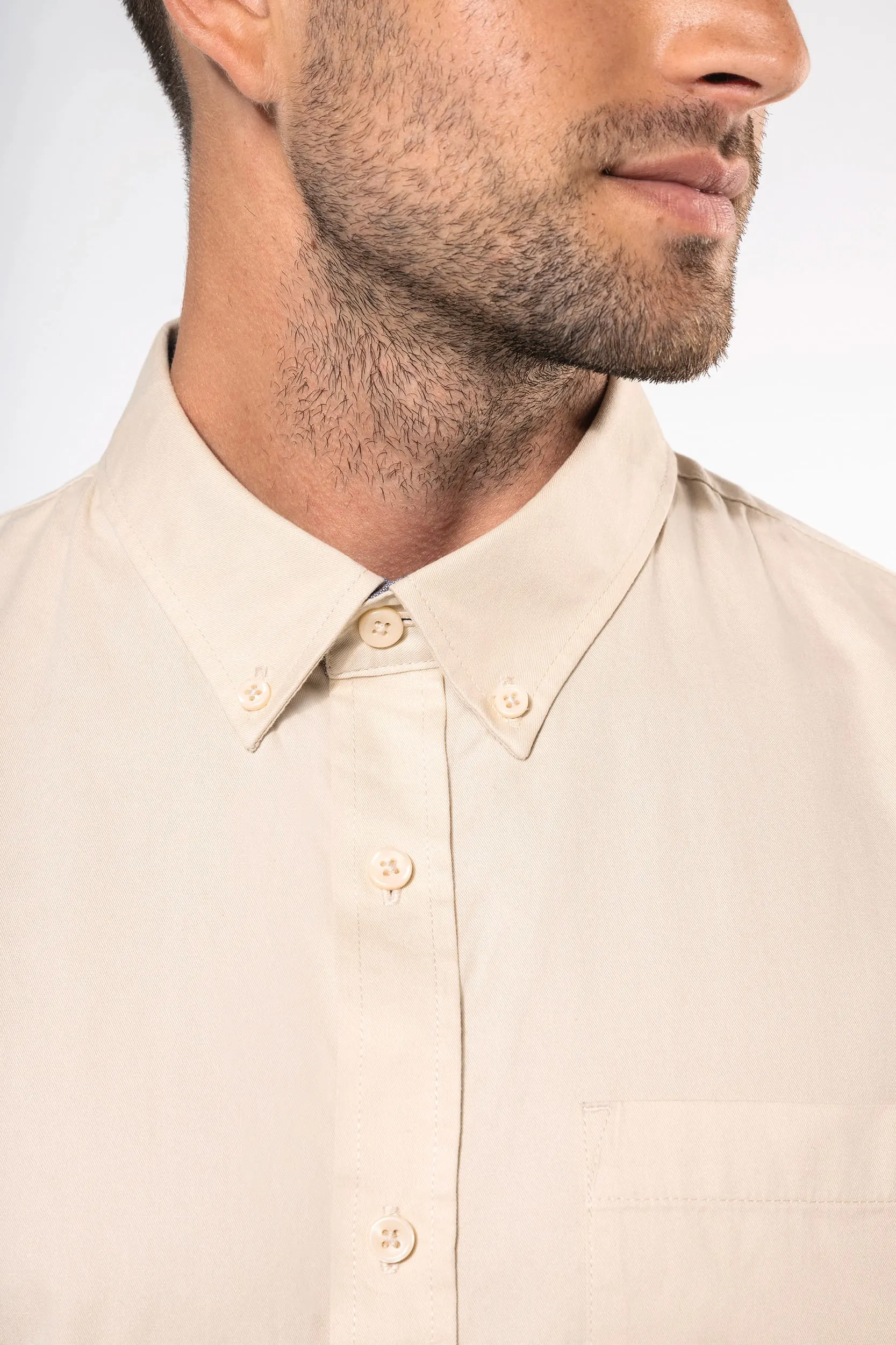 Camisa de algodón Ariana III manga corta hombre