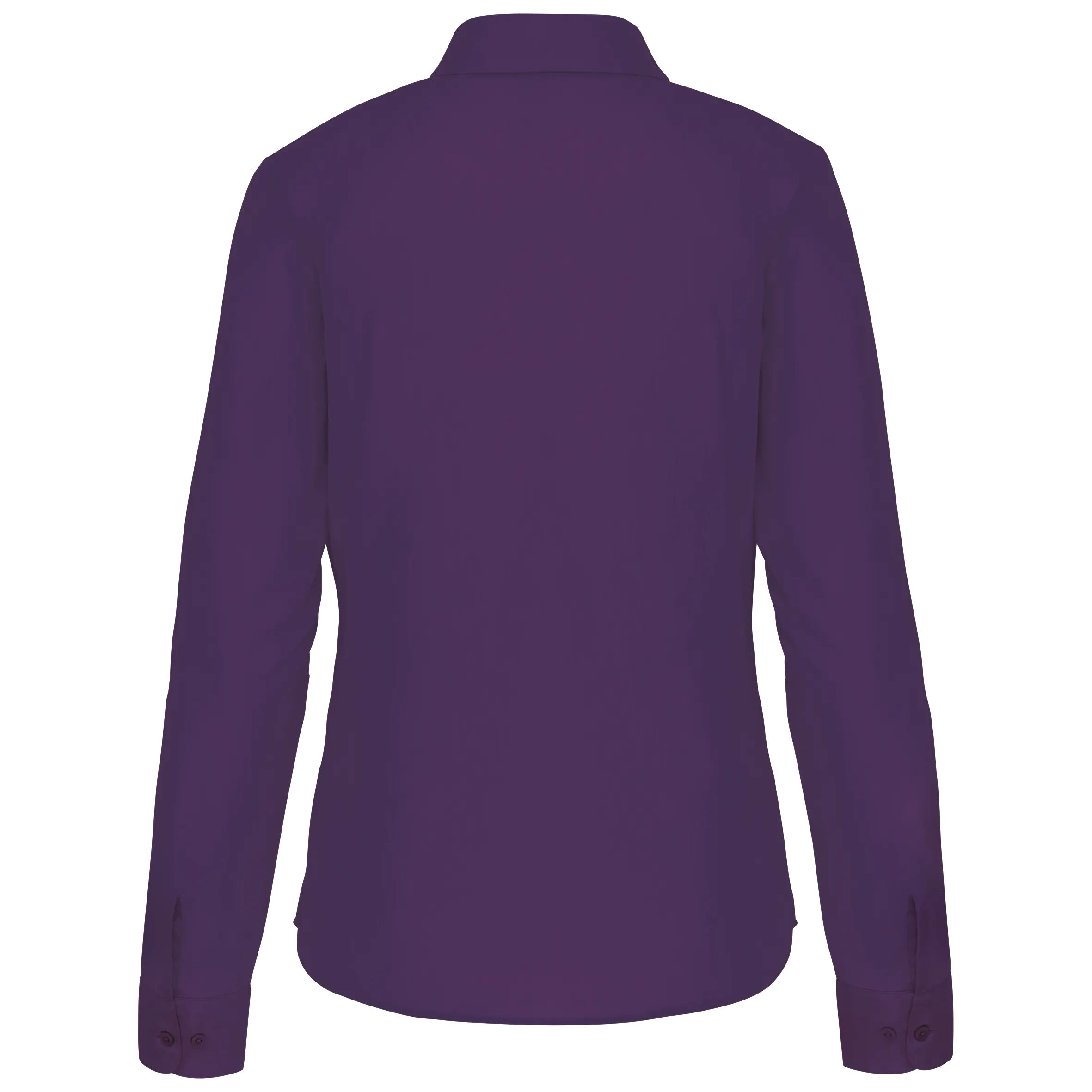 Camisa popelina de polialgodón manga larga mujer