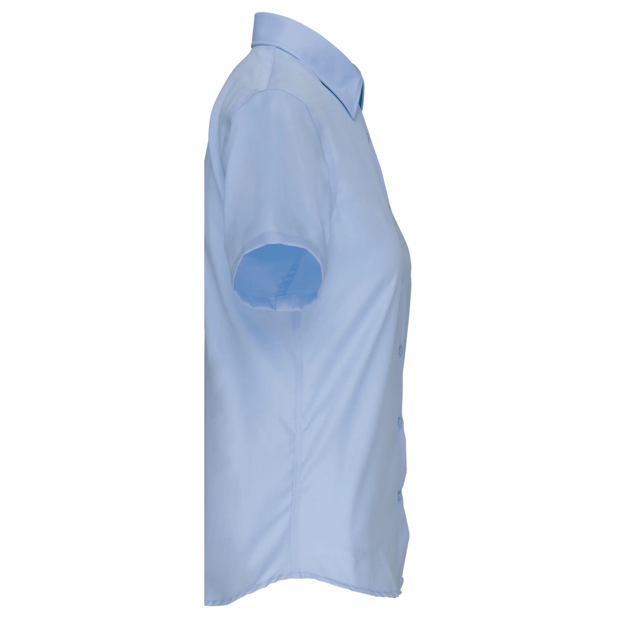 Camisa popelina manga corta mujer