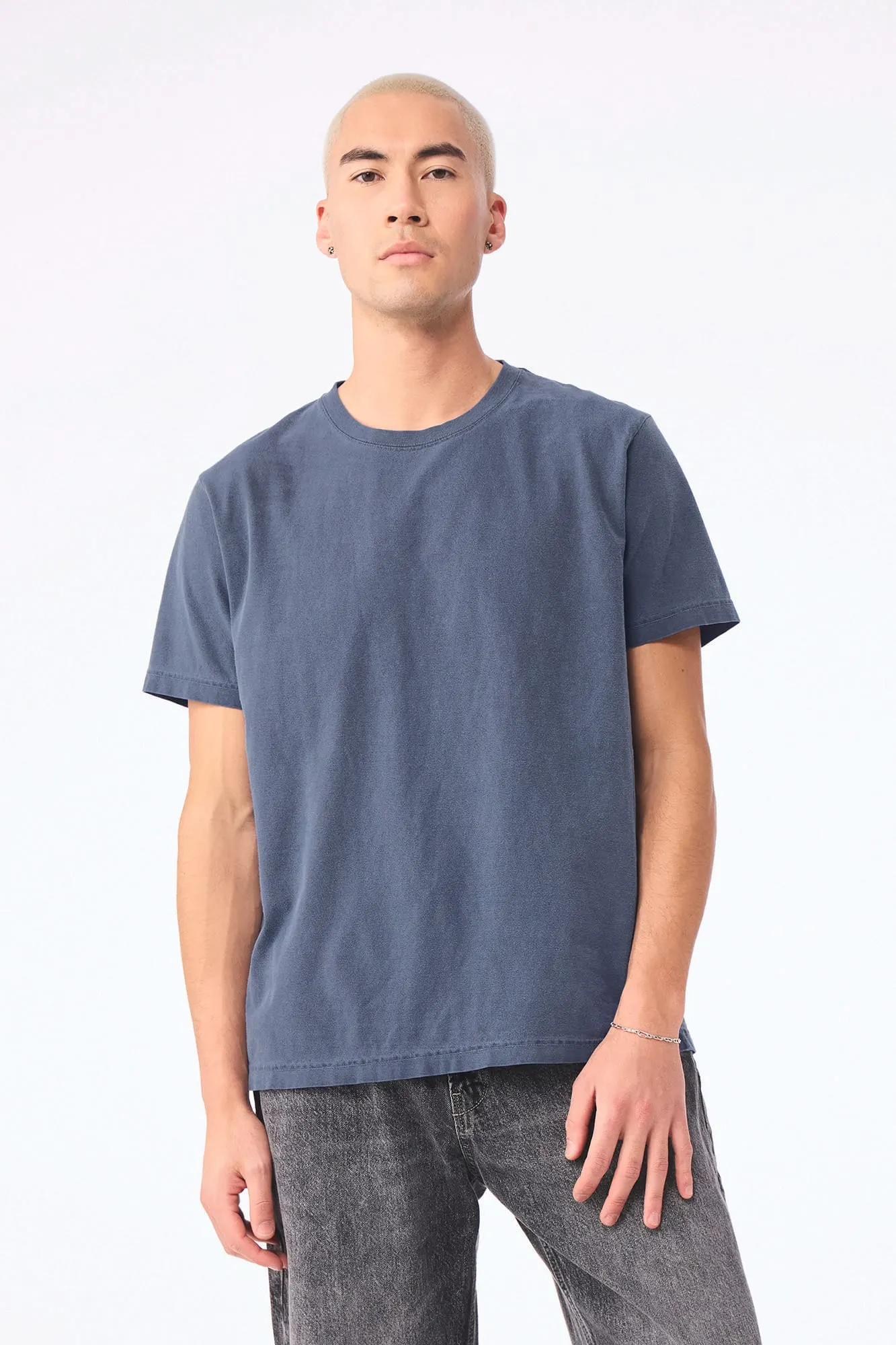 Camiseta de efecto lavado gruesa unisex