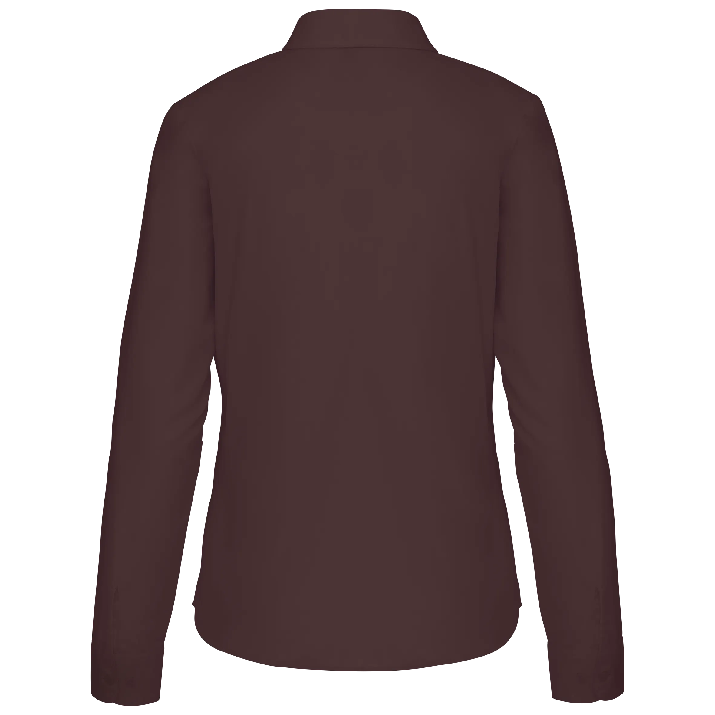 Camisa popelina de polialgodón manga larga mujer