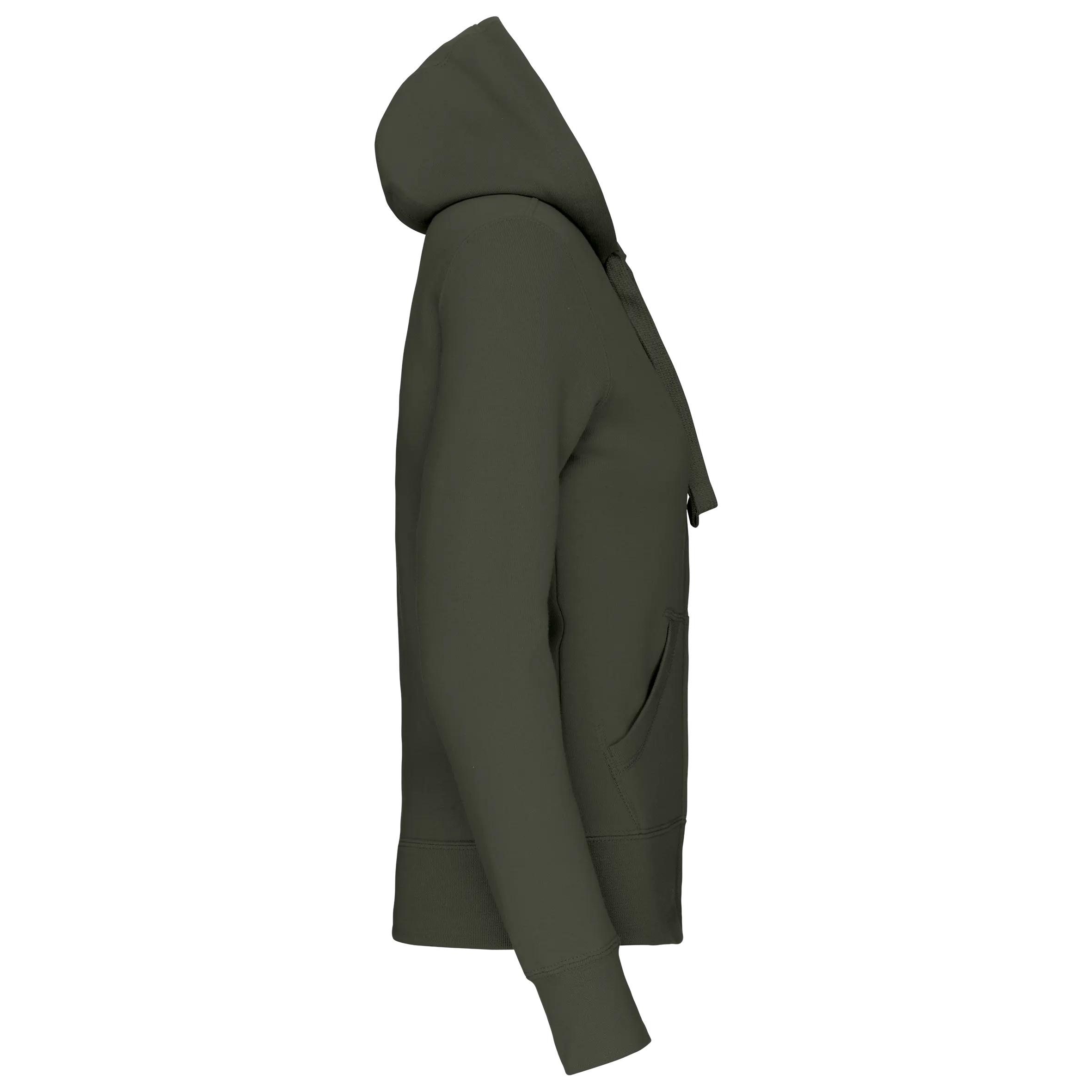 Sudadera con capucha y cremallera de mujer