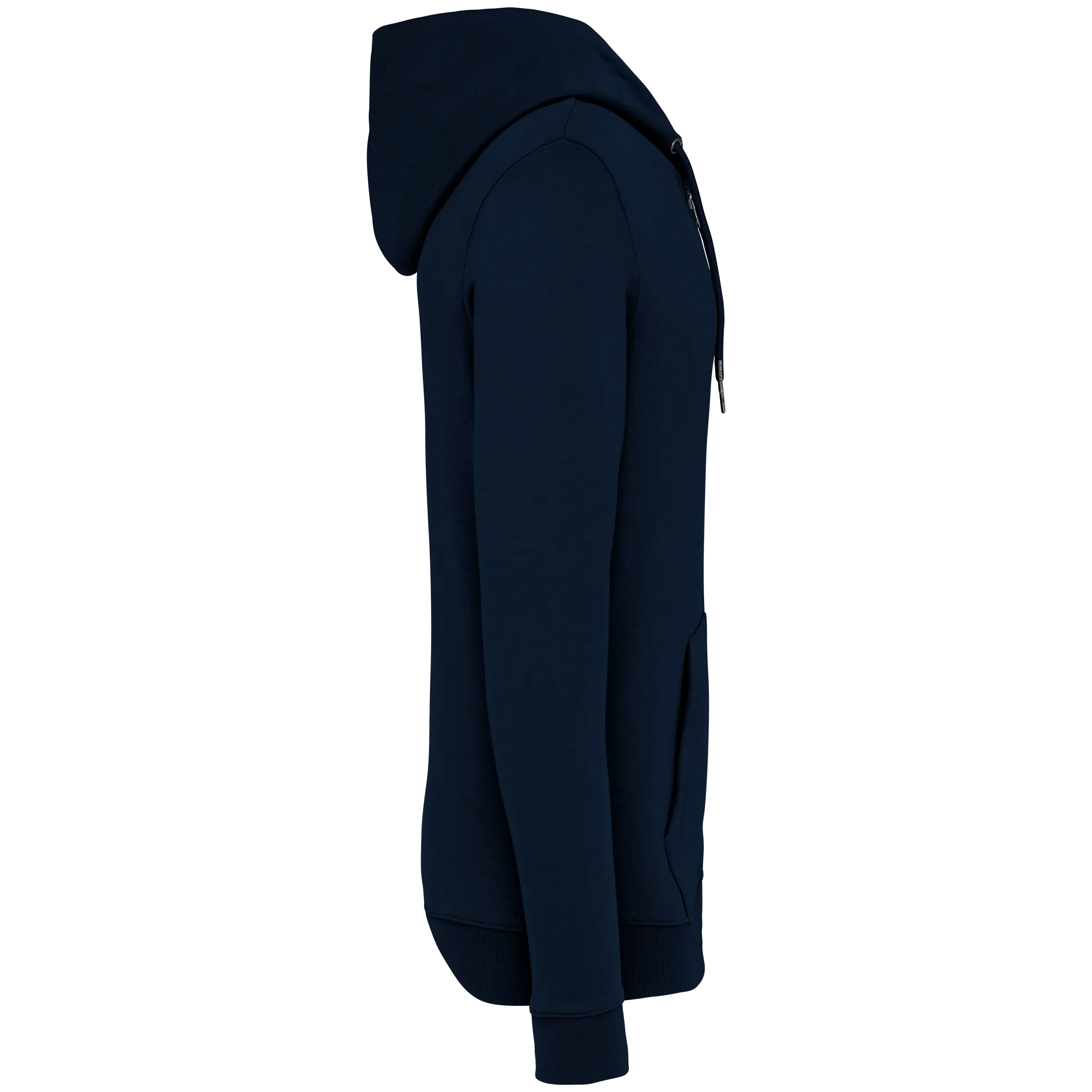Sudadera ecorresponsable con cremallera y capucha unisex