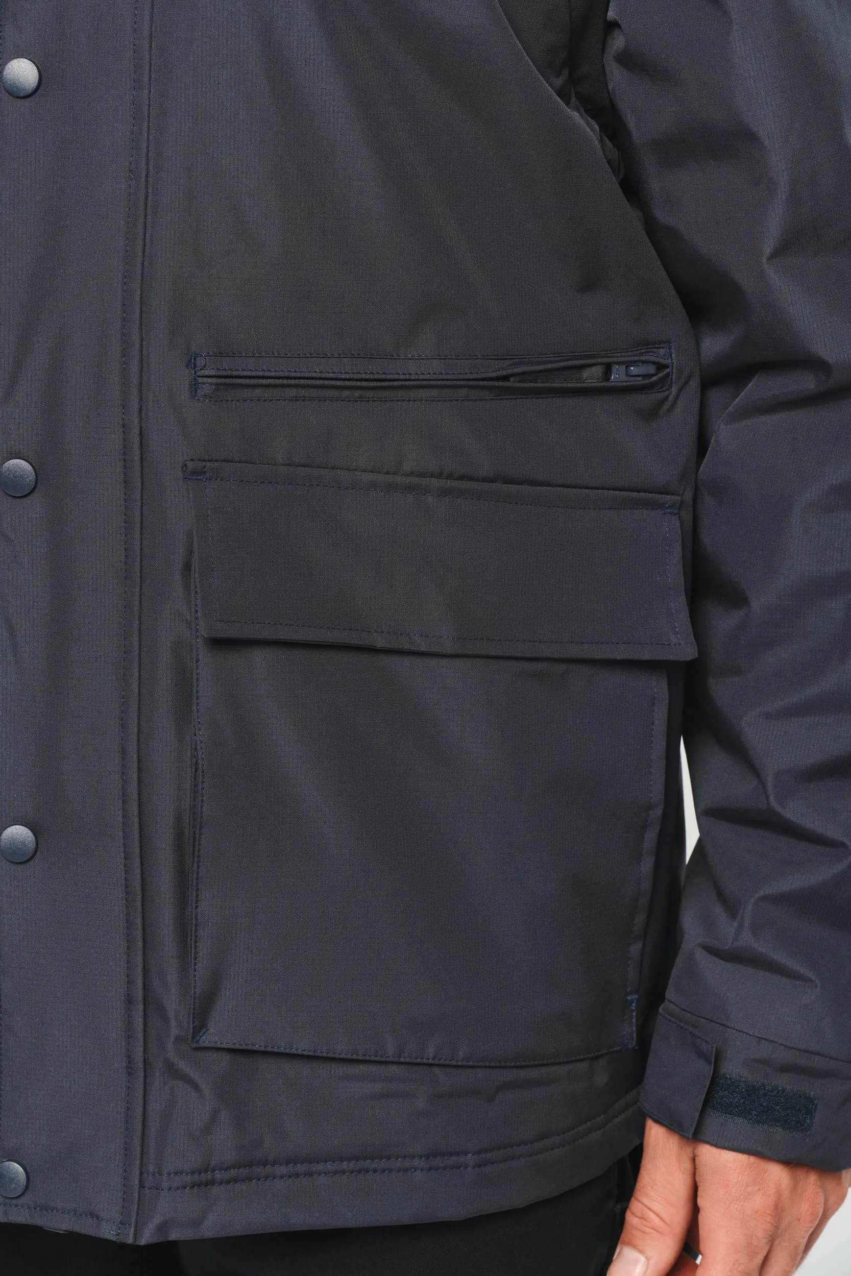 Parka workwear con mangas amovibles hombre