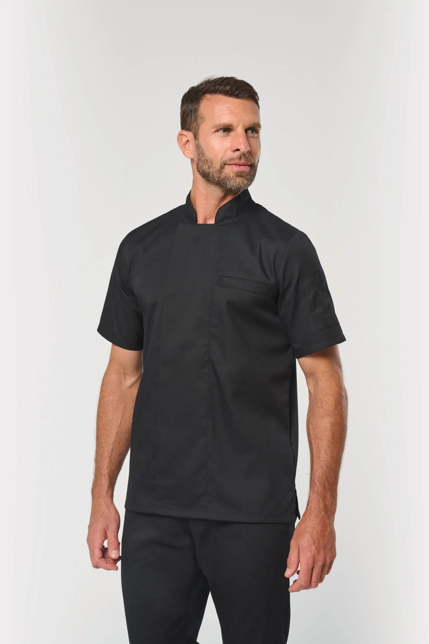 Chaqueta de cocina ecorresponsable de manga corta unisex