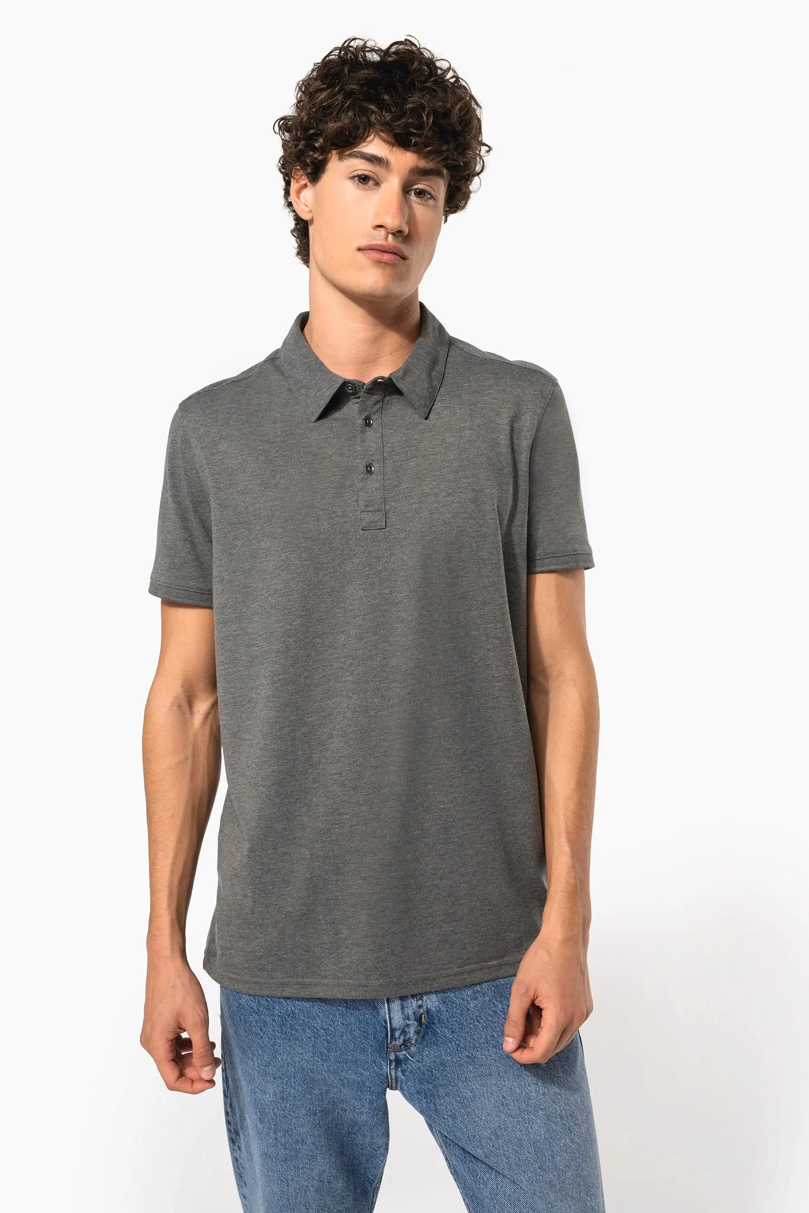 Polo jersey manga corta hombre