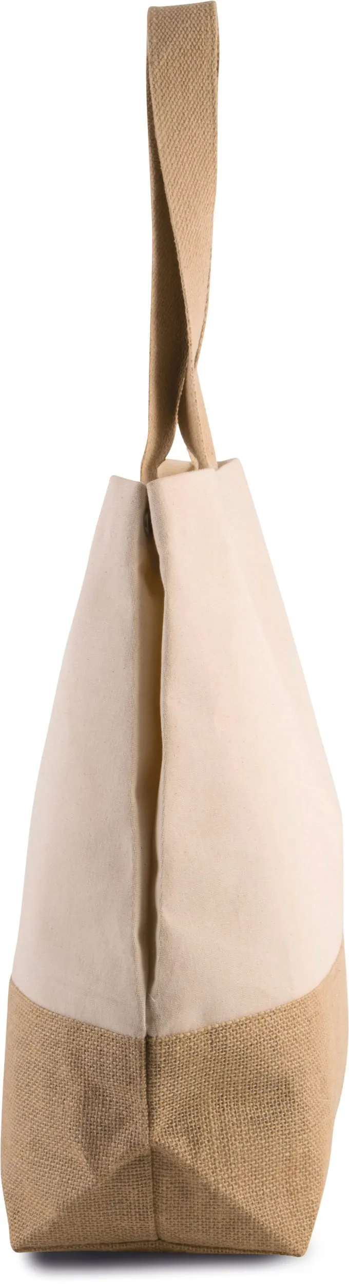 Bolsa shopper de yute & algodón canvas