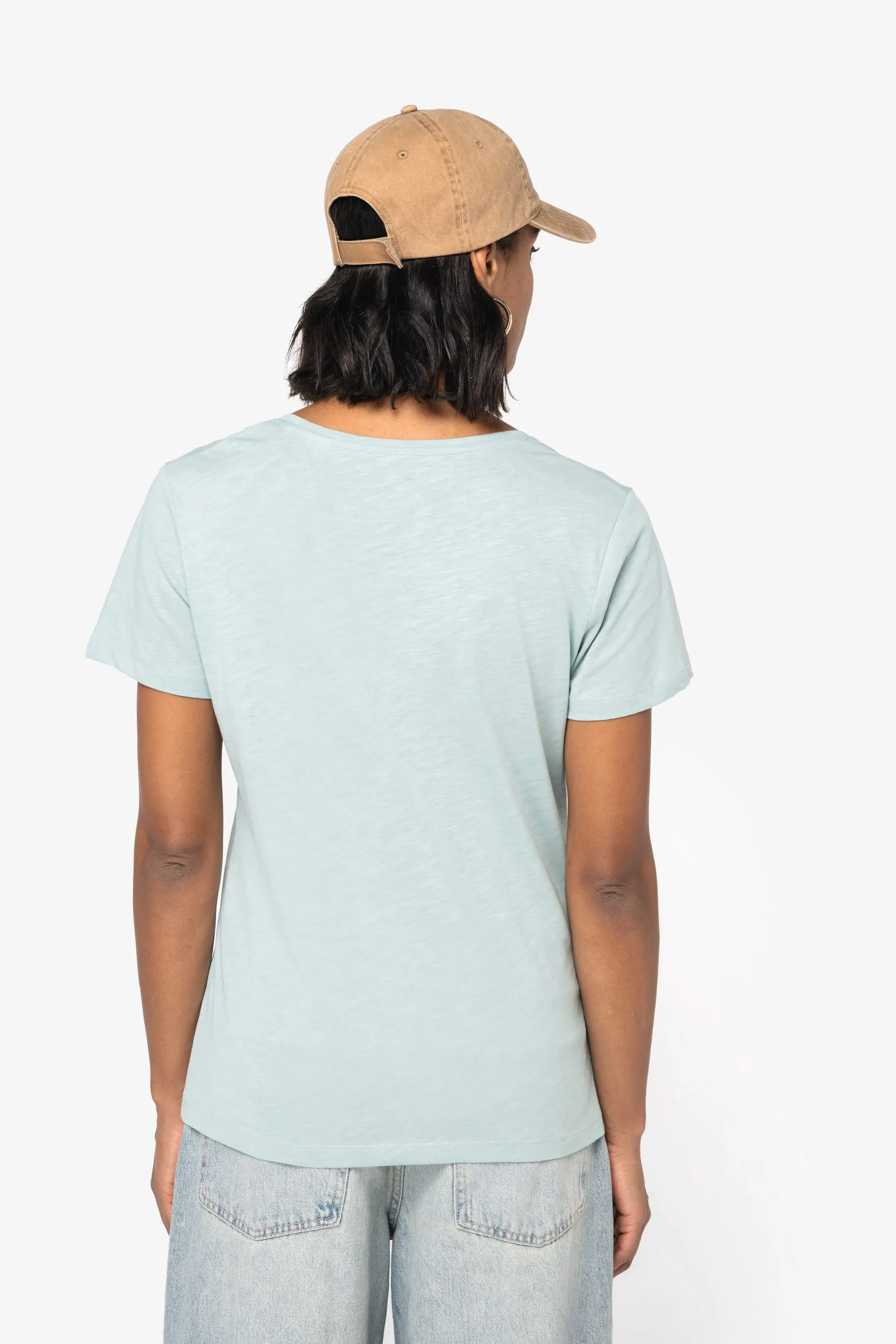 Camiseta ecorresponsable slub mujer