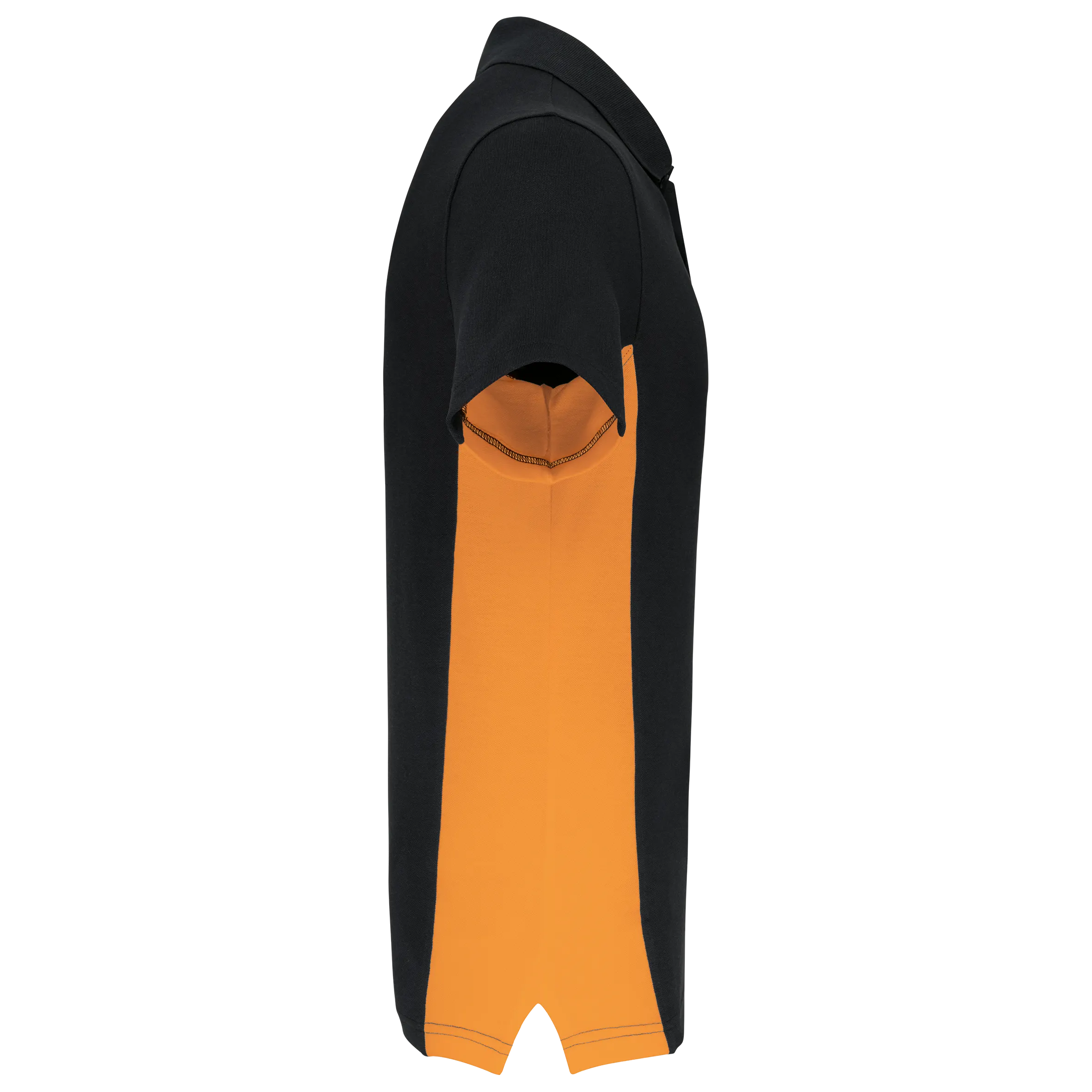 Polo de punto piqué manga corta bicolor hombre