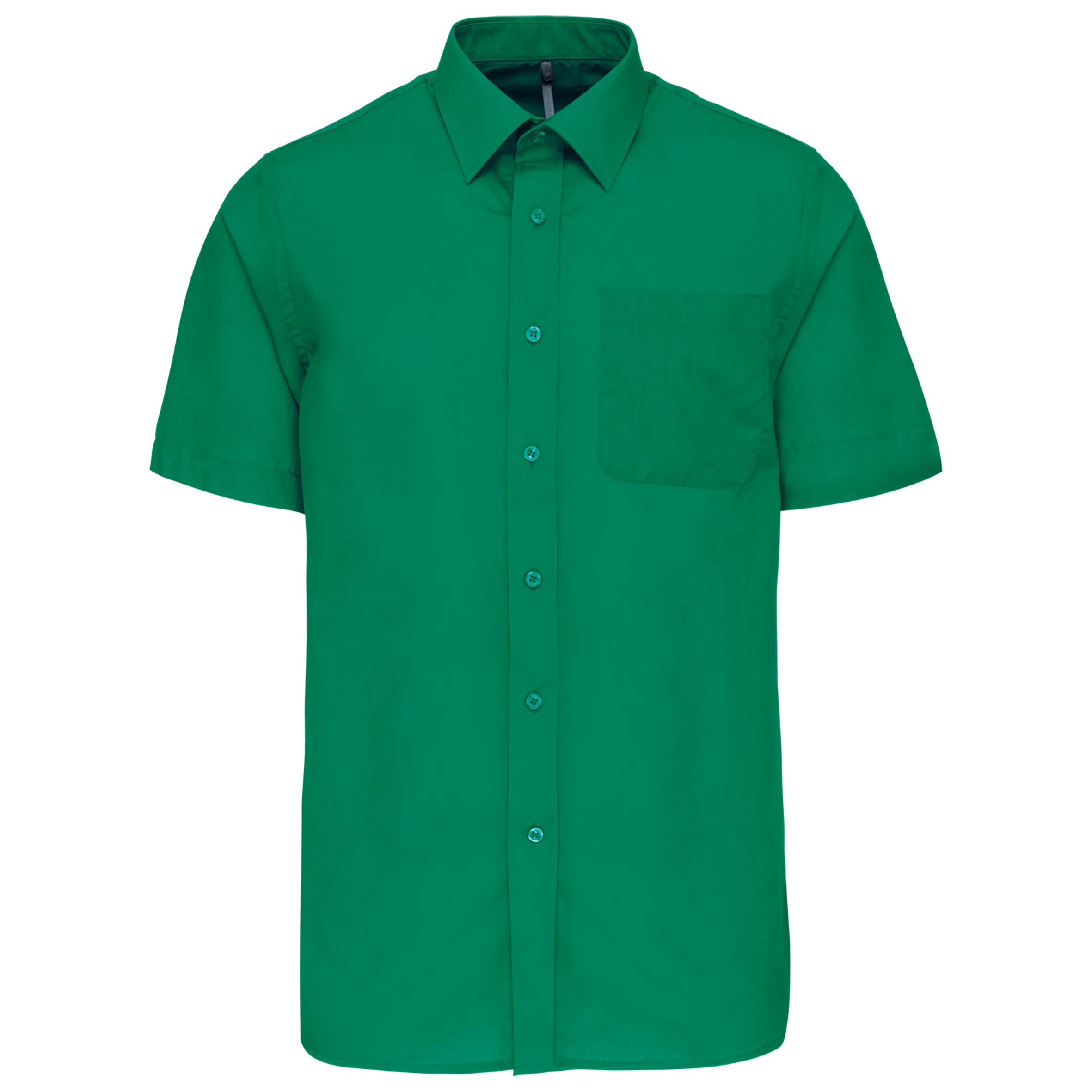 Camisa popelina de polialgodón manga corta de fácil cuidado hombre