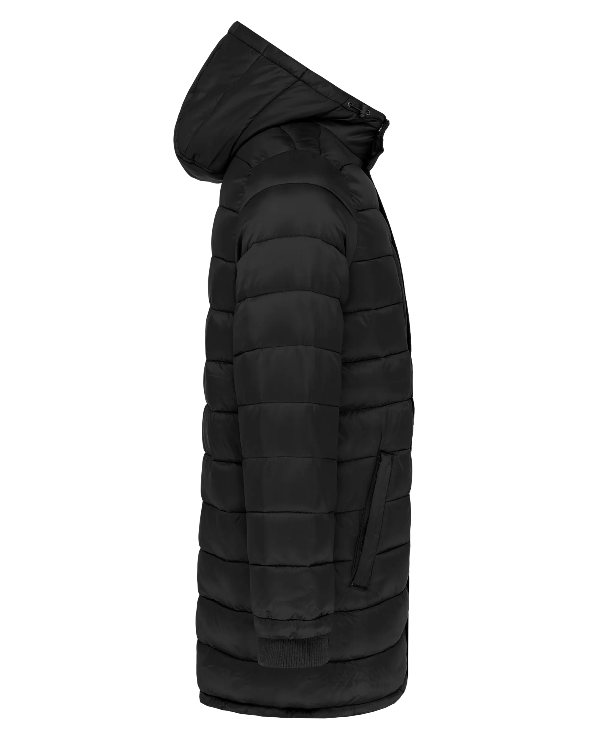 Parka ligera acolchada con capucha para hombre