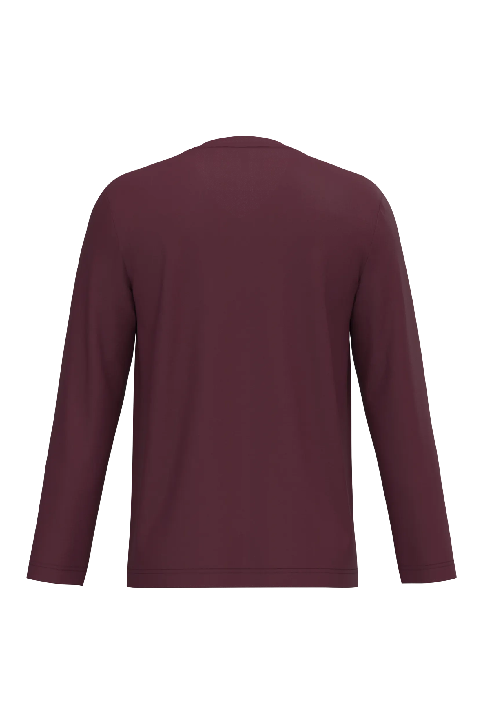 Camiseta manga larga y cuello de pico hombre