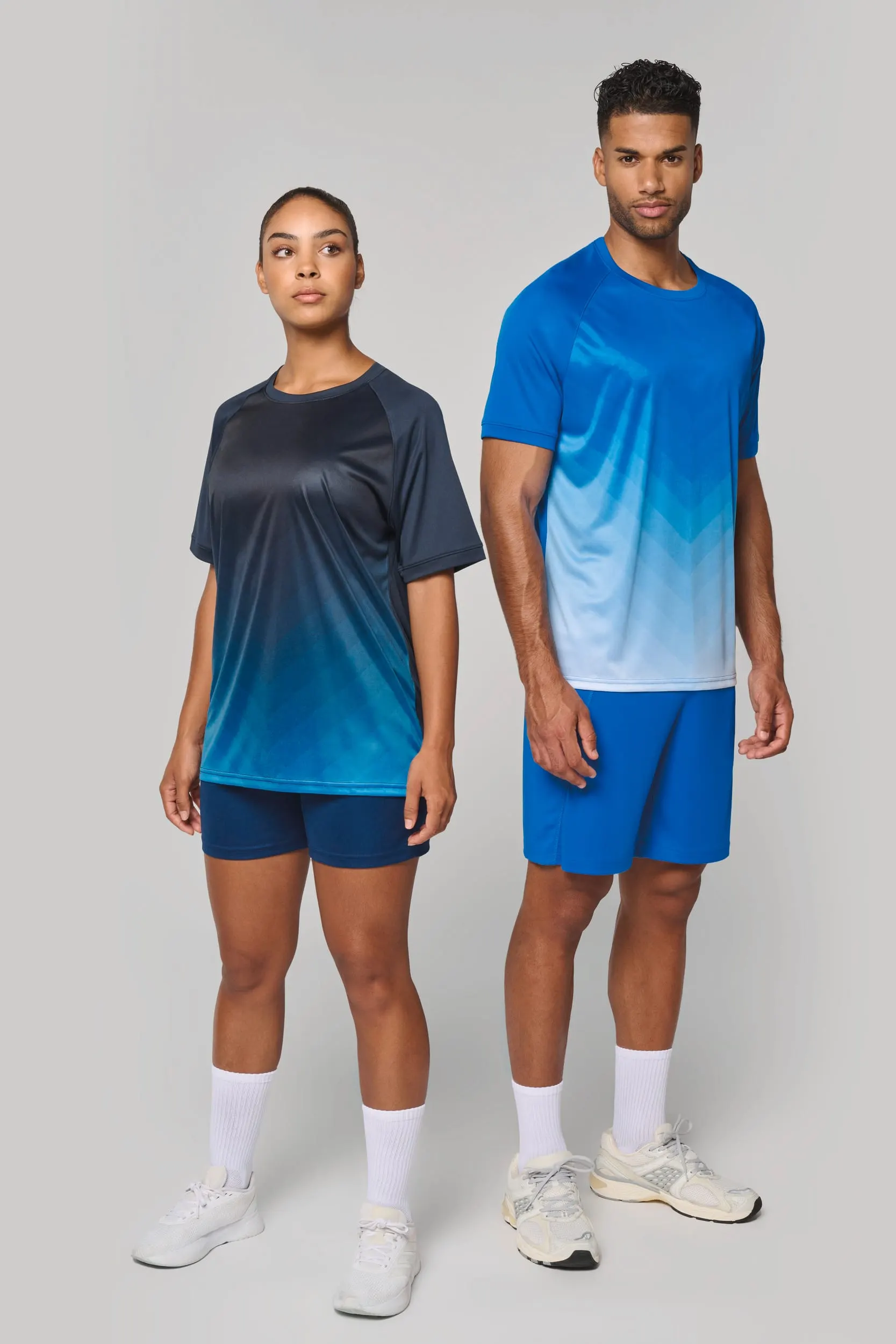 Camiseta multideporte de poliéster realzado unisex
